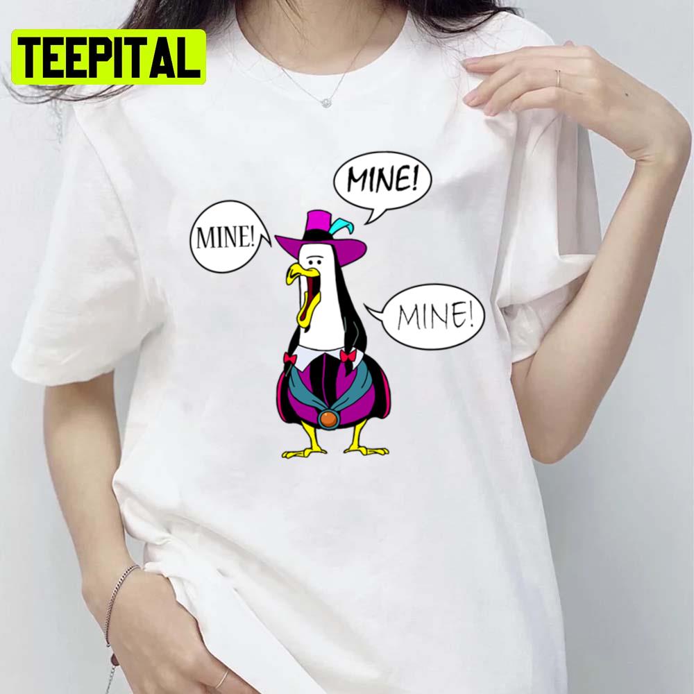 The Funny Bird Mine Mine Mine Pugahontas Unisex T-Shirt The Funny Bird Mine Mine Mine Pugahontas Unisex T-Shirt