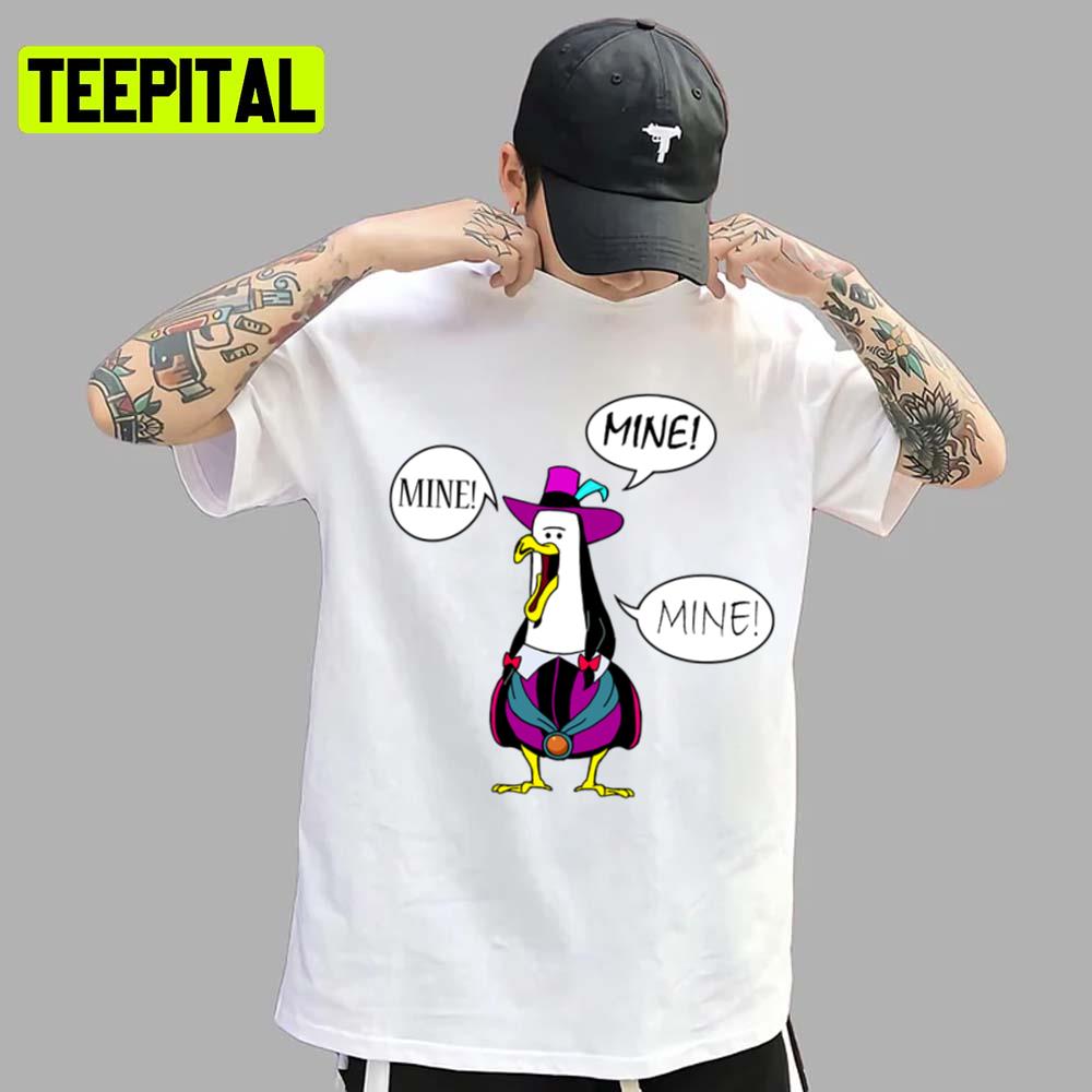 The Funny Bird Mine Mine Mine Pugahontas Unisex T-Shirt The Funny Bird Mine Mine Mine Pugahontas Unisex T-Shirt