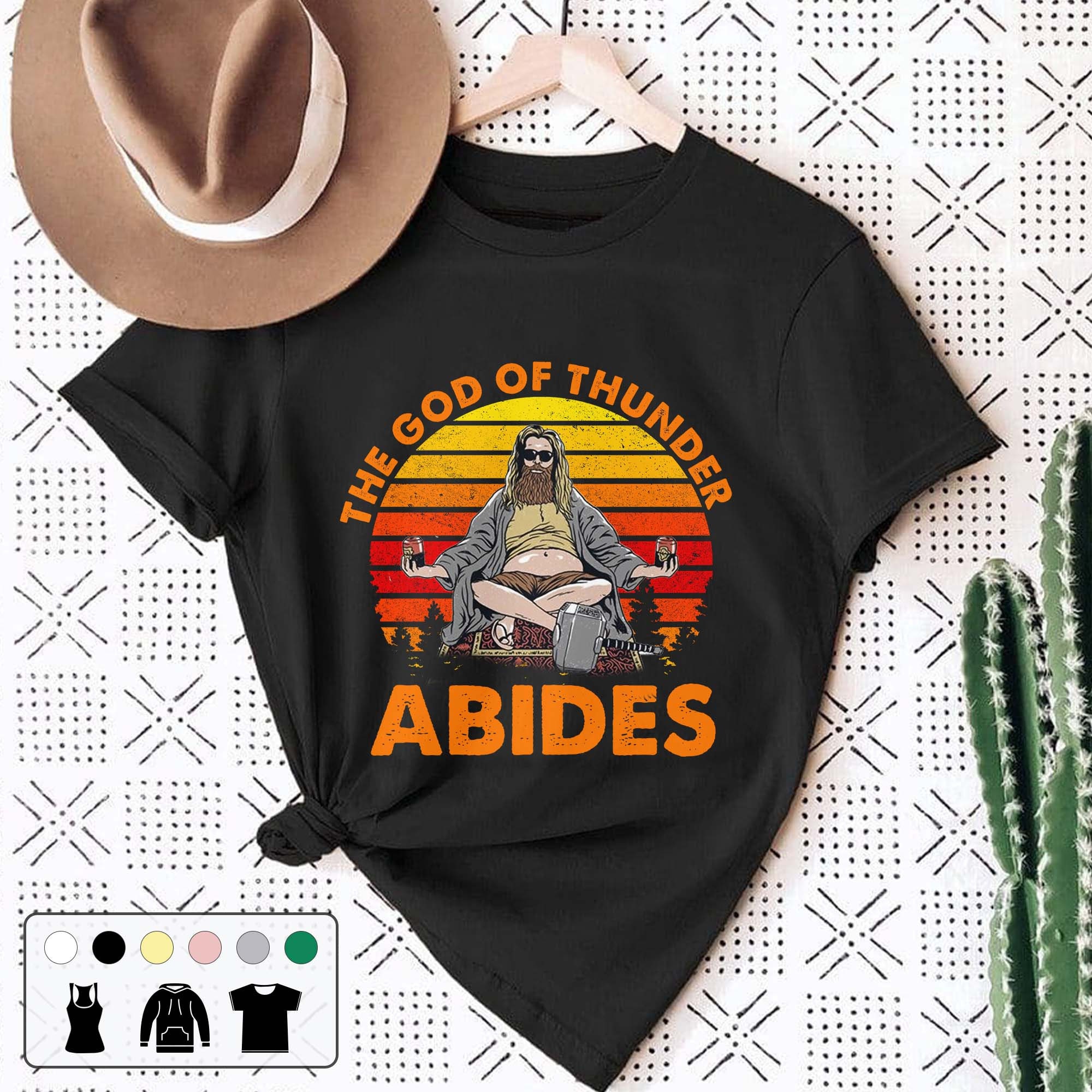 The God Of Thunder Abides 90s Vintage Retro Unisex T-Shirt The God Of Thunder Abides 90s Vintage Retro Unisex T-Shirt