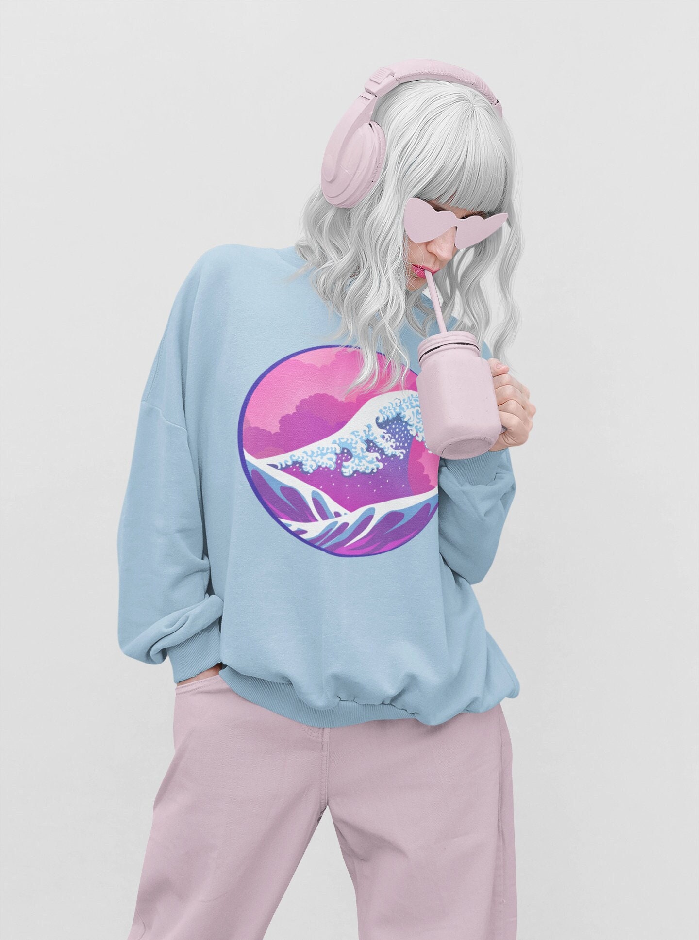 The Great Wave Off Kanagawa Japan Art Unisex Sweatshirt The Great Wave Off Kanagawa Japan Art Unisex Sweatshirt
