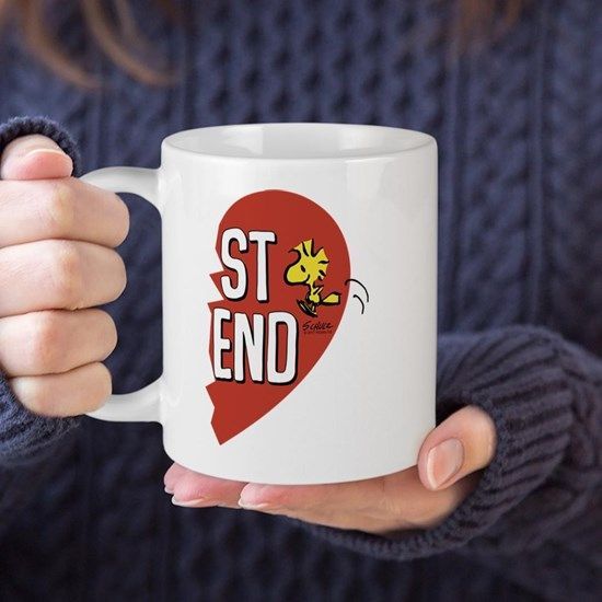 The Peanuts Woodstock Best Friend Premium Sublime Ceramic Coffee Mug White The Peanuts Woodstock Best Friend Premium Sublime Ceramic Coffee Mug White