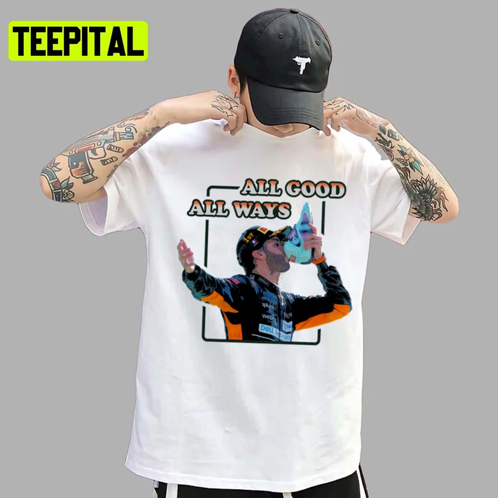 The Shoey Time Daniel Ricciardo Car Racing Unisex T-Shirt The Shoey Time Daniel Ricciardo Car Racing Unisex T-Shirt