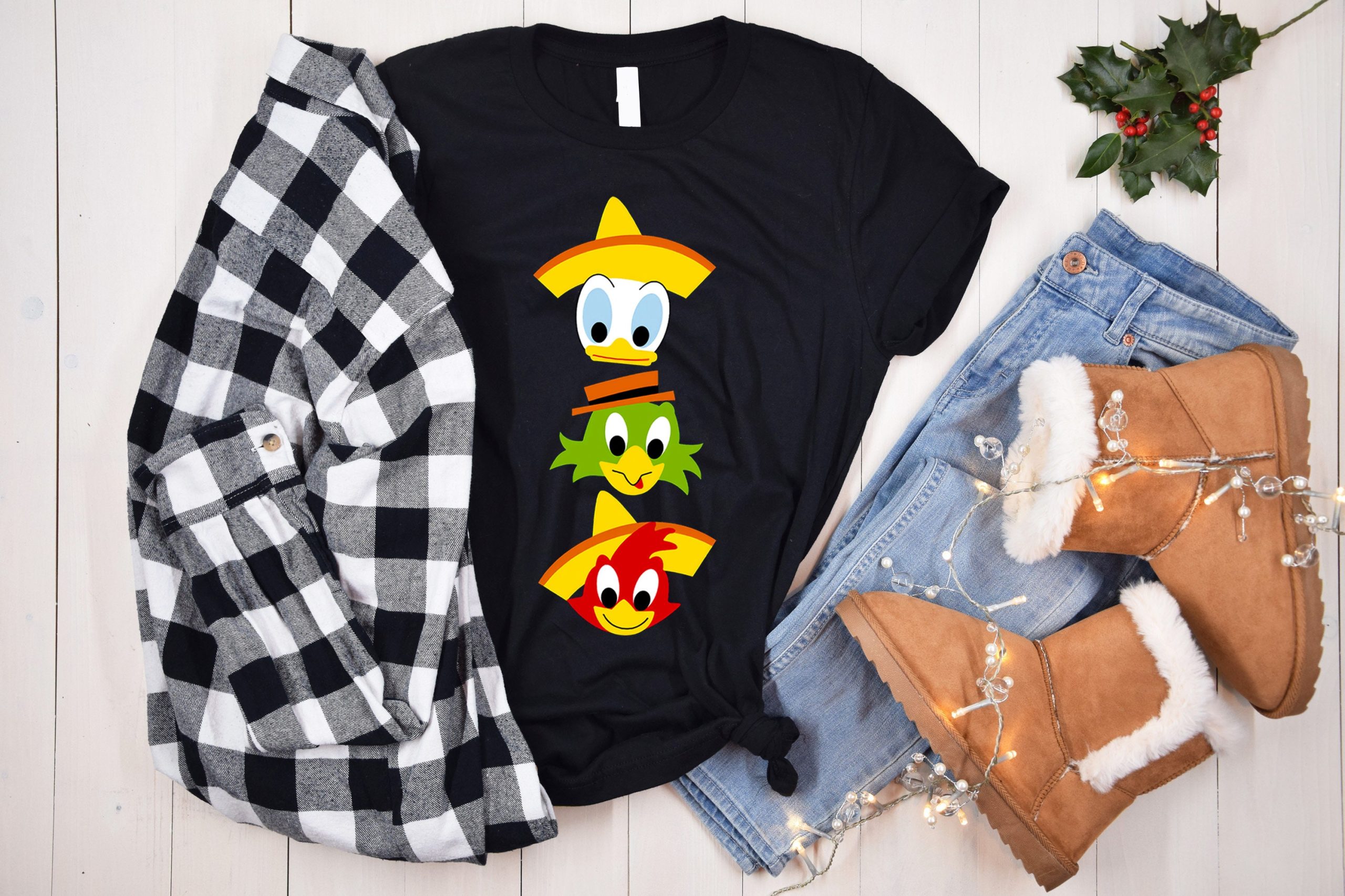The Three Caballeros Vintage Design Unisex T-Shirt The Three Caballeros Vintage Design Unisex T-Shirt