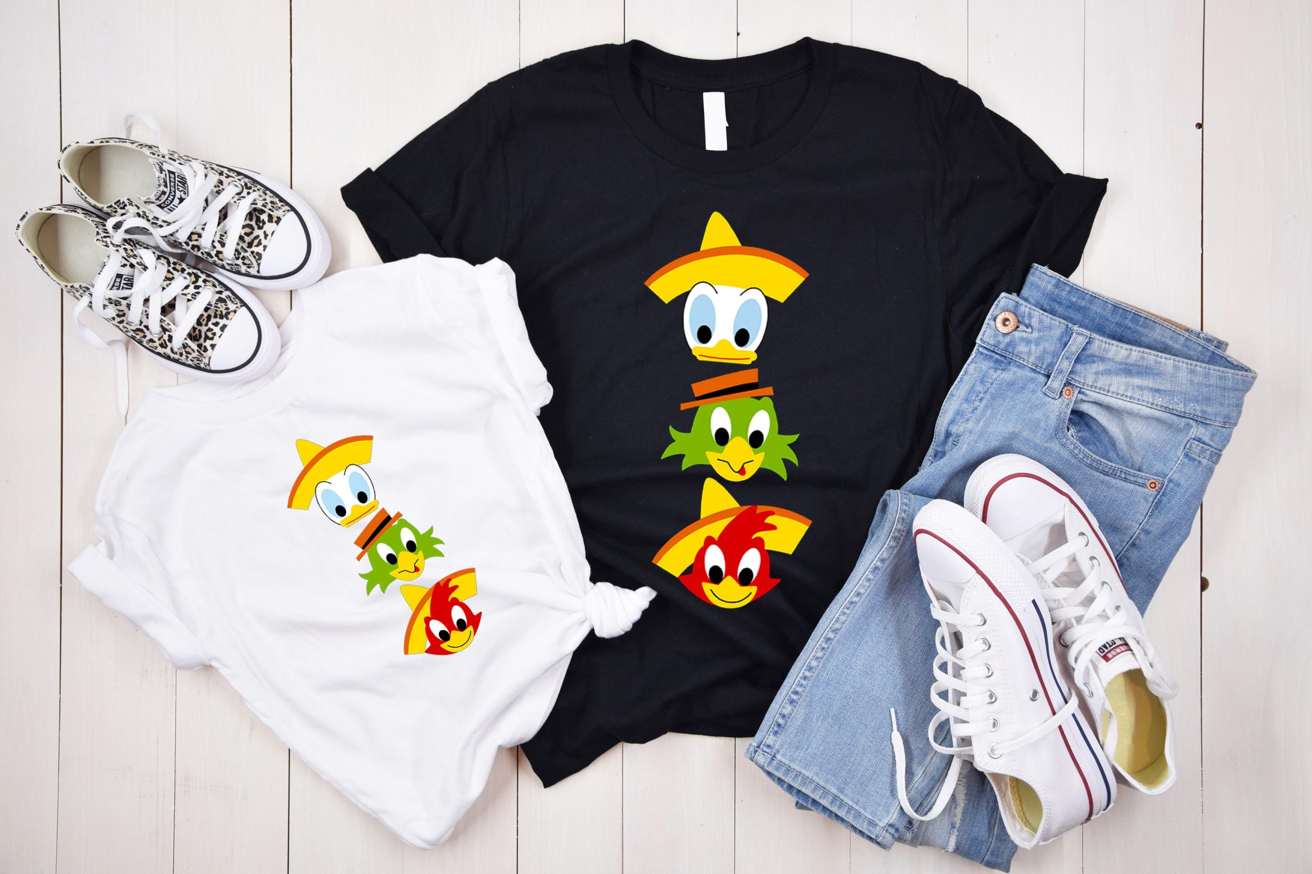 The Three Caballeros Vintage Design Unisex T-Shirt The Three Caballeros Vintage Design Unisex T-Shirt