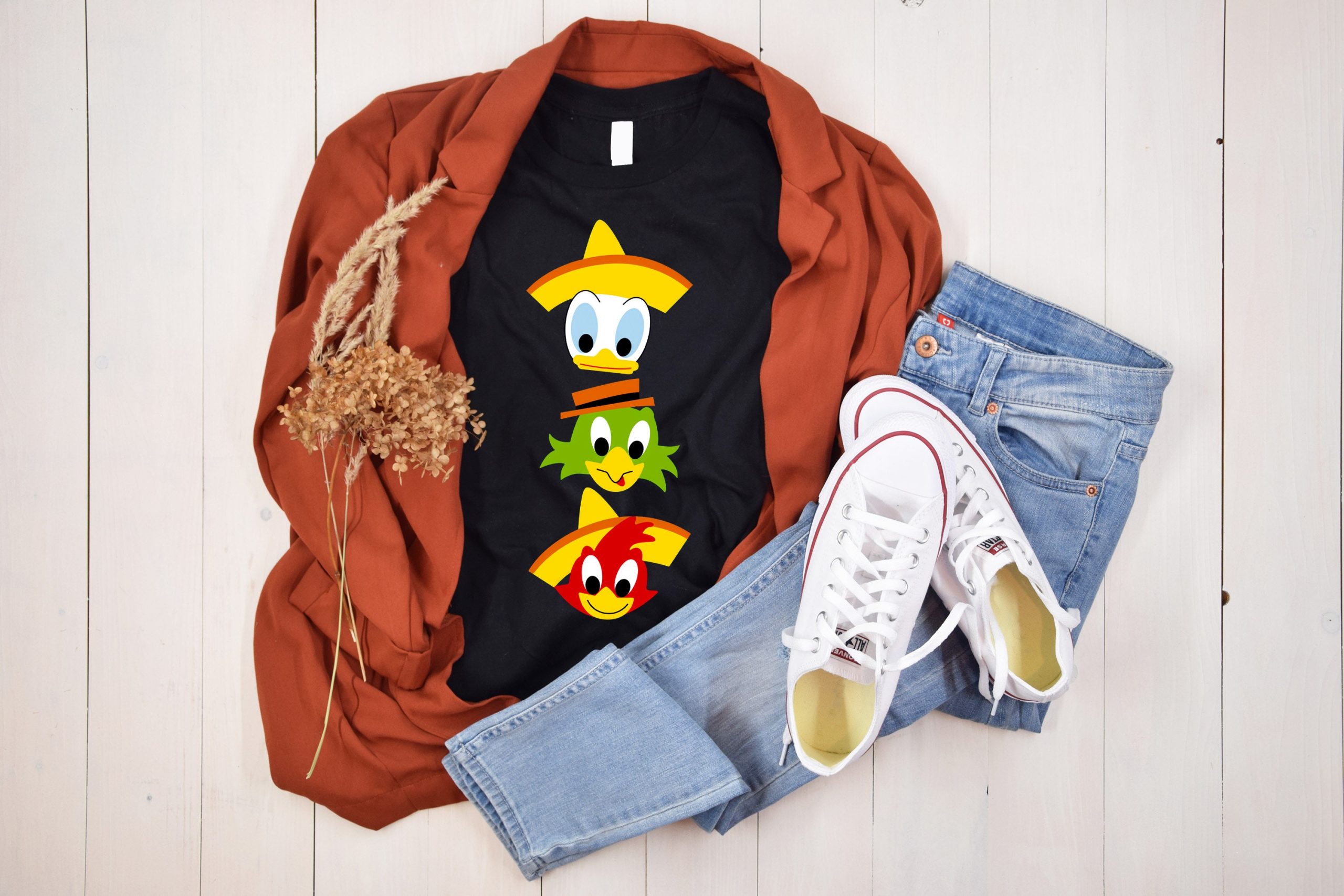 The Three Caballeros Vintage Design Unisex T-Shirt The Three Caballeros Vintage Design Unisex T-Shirt