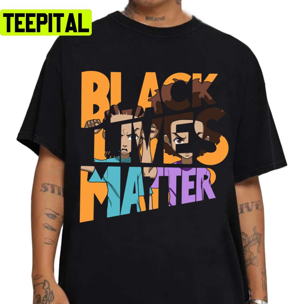 The X Black Lives Matter The Design The Boondocks Unisex T-Shirt The X Black Lives Matter The Design The Boondocks Unisex T-Shirt