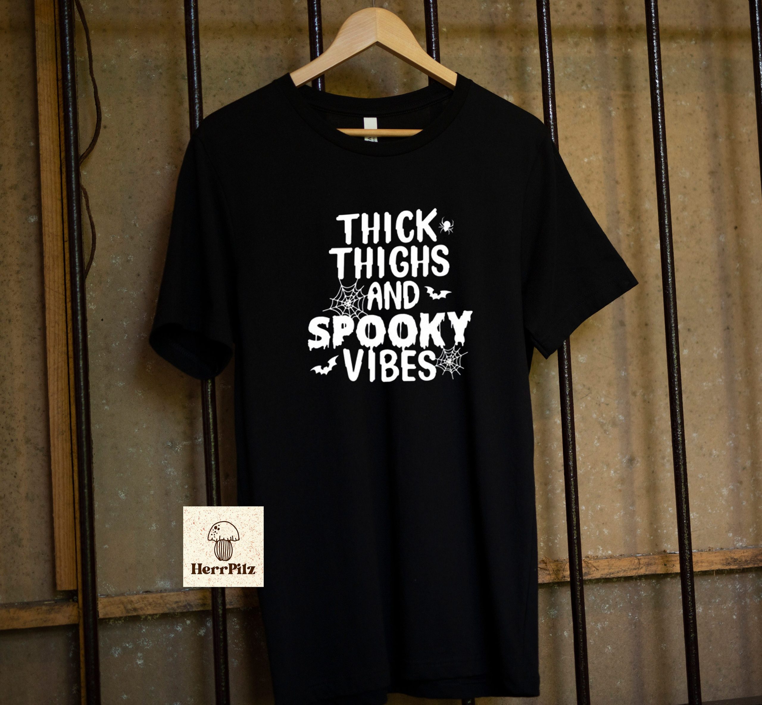 Thick Thighs And Spooky Vibes Halloween Unisex T-Shirt Thick Thighs And Spooky Vibes Halloween Unisex T-Shirt