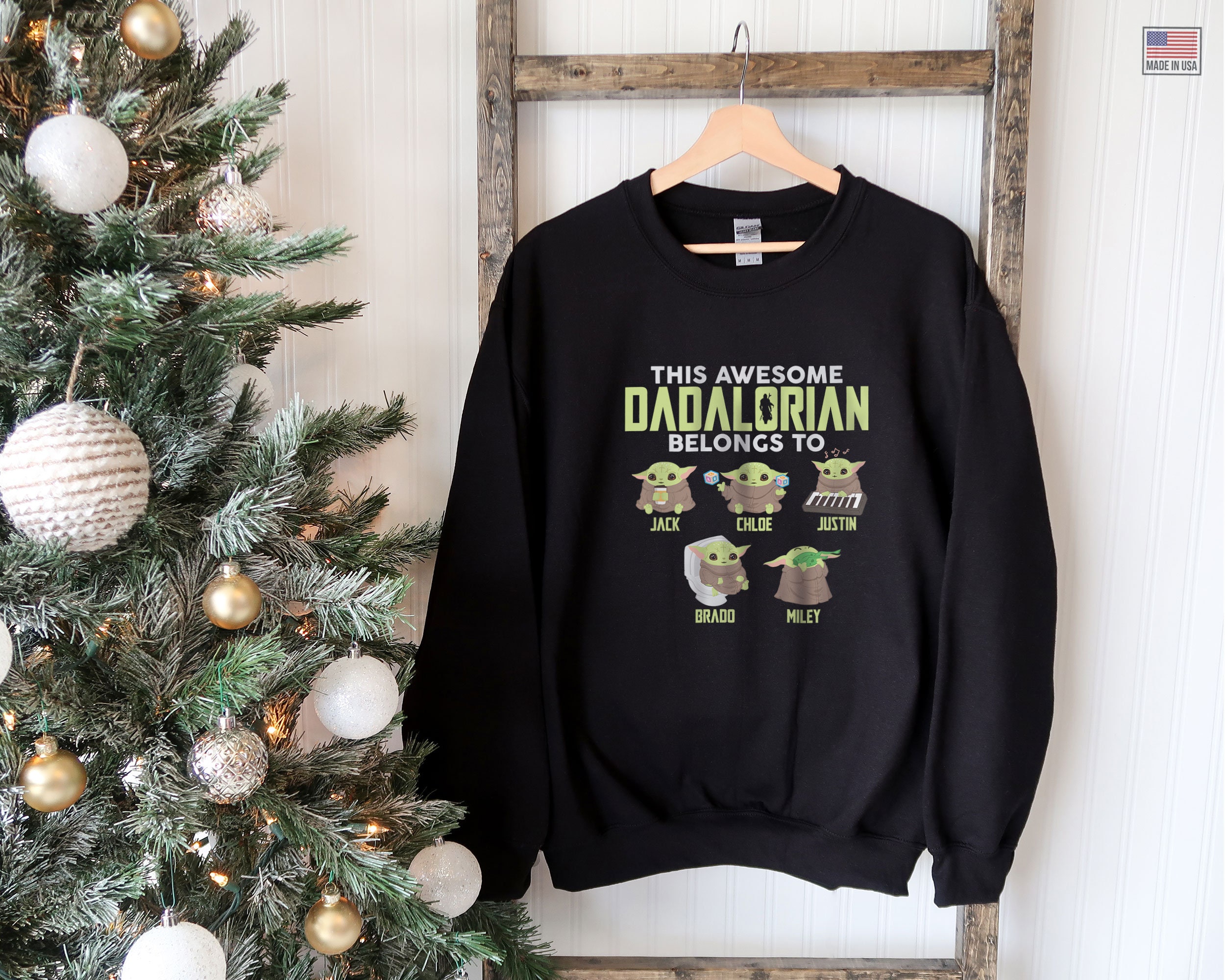 This Awesome Dadalorian Belongs To Personalized Dad Star Wars Baby Yoda Fathers Day Unisex T-Shirt This Awesome Dadalorian Belongs To Personalized Dad Star Wars Baby Yoda Fathers Day Unisex T-Shirt