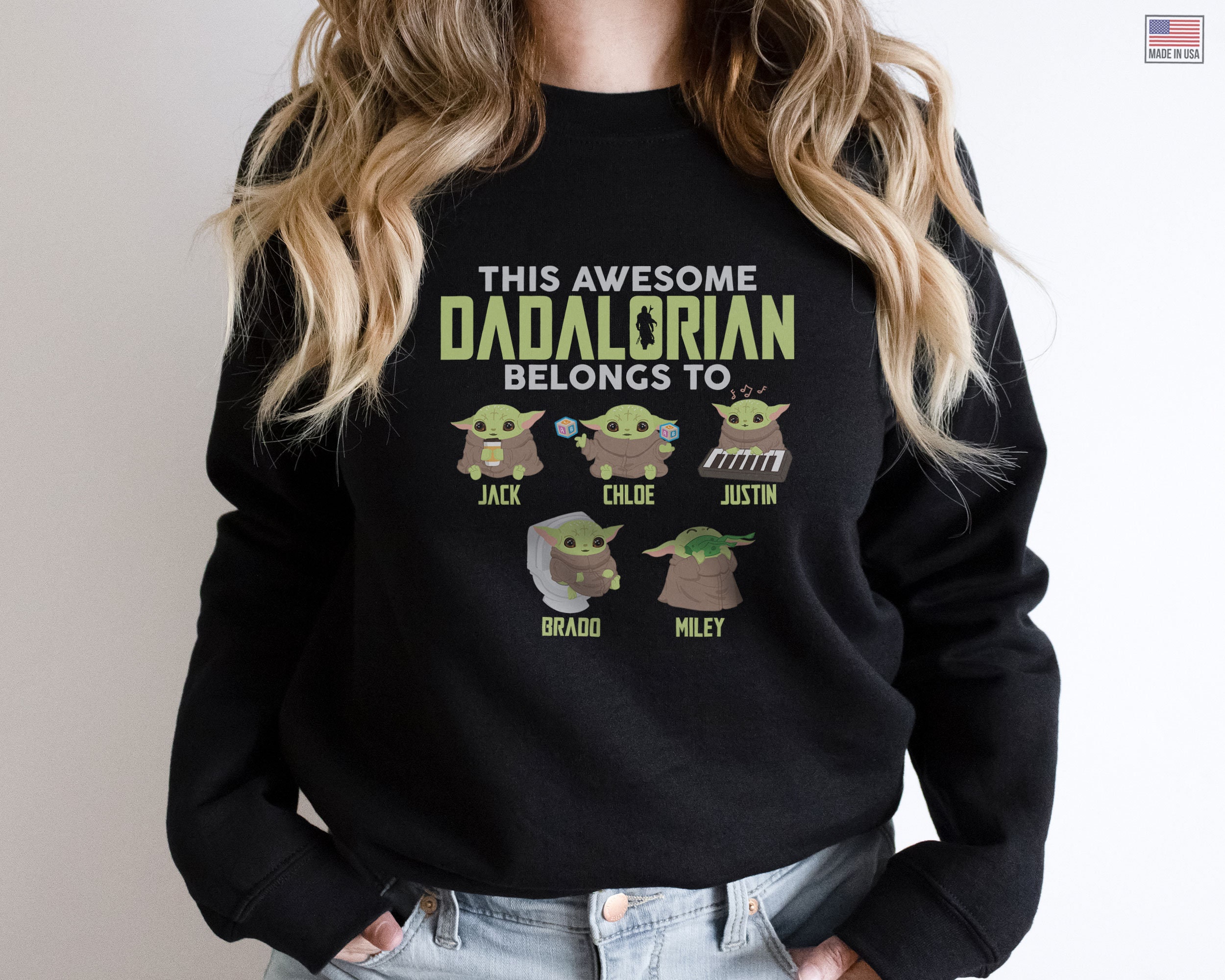 This Awesome Dadalorian Belongs To Personalized Dad Star Wars Baby Yoda Fathers Day Unisex T-Shirt This Awesome Dadalorian Belongs To Personalized Dad Star Wars Baby Yoda Fathers Day Unisex T-Shirt