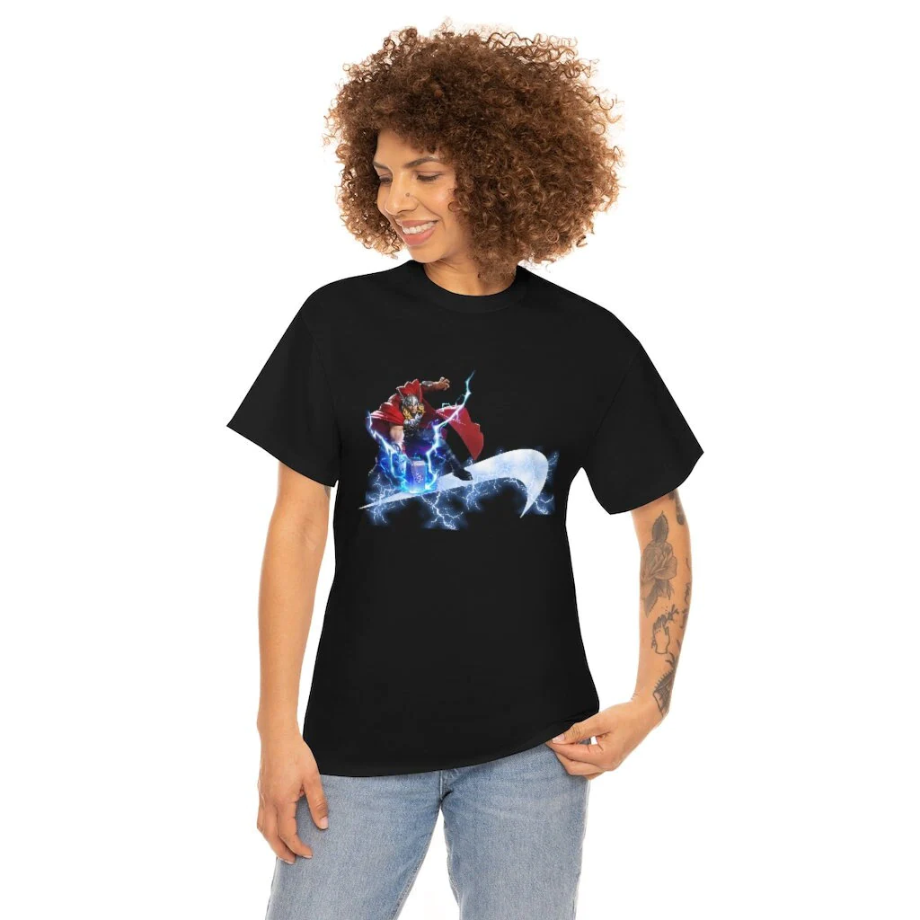 Thor Mix Nike Logo Thor Love And Thunder Unisex T-Shirt Thor Mix Nike Logo Thor Love And Thunder Unisex T-Shirt