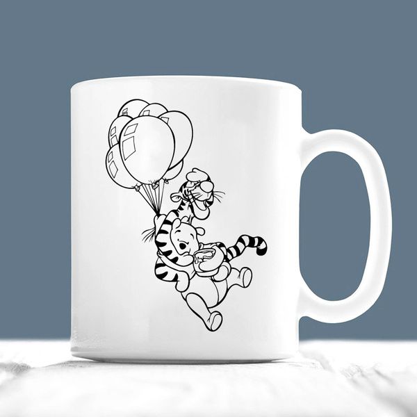 Tigger And Pooh Cartoon Winnie The Pooh Premium Sublime Ceramic Coffee Mug White Tigger And Pooh Cartoon Winnie The Pooh Premium Sublime Ceramic Coffee Mug White