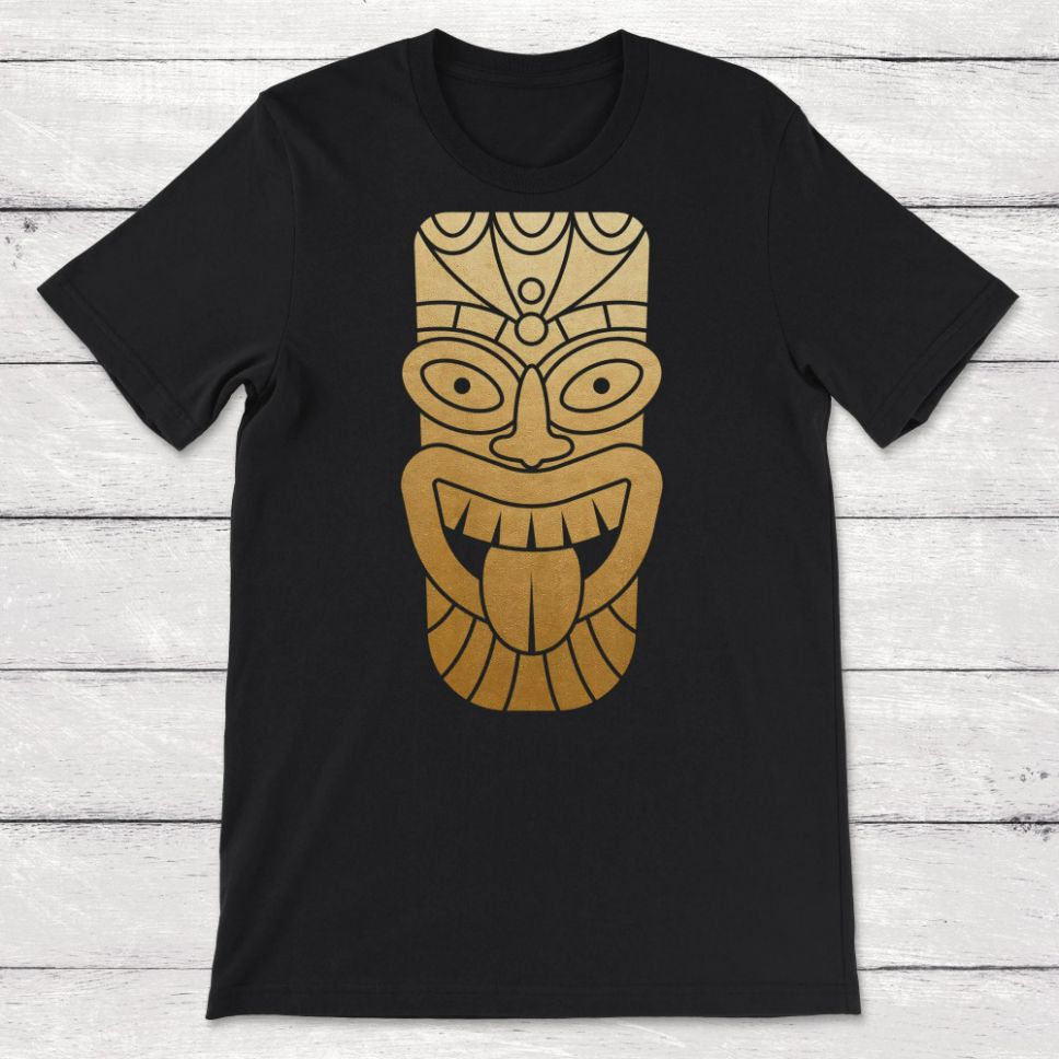 Tiki Man With Tongue Unisex T-Shirt Tiki Man With Tongue Unisex T-Shirt