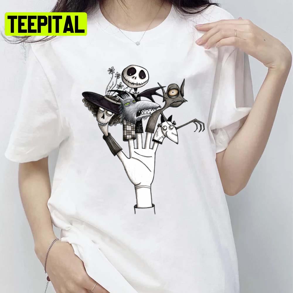 Tim Burton Tribute Nightmare Before Christmas Corpse Bride Frankenweenie Unisex T-Shirt Tim Burton Tribute Nightmare Before Christmas Corpse Bride Frankenweenie Unisex T-Shirt