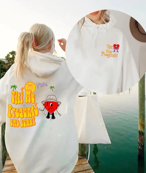 Tití Me Preguntó Bad Bunny Un Verano Sin Ti Retro Unisex Hoodie