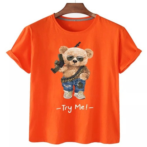 Try Me Cool Teddy Bear Unisex T-Shirt Try Me Cool Teddy Bear Unisex T-Shirt