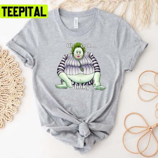 Uh Oh Stinky Beetlejuice Graphic Unisex T-Shirt