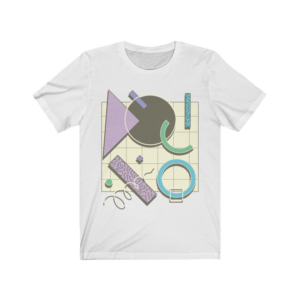 Vaporwave 80's Shapes Retro Vintage Unisex T-Shirt Vaporwave 80's Shapes Retro Vintage Unisex T-Shirt