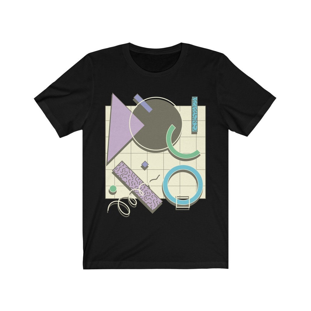 Vaporwave 80's Shapes Retro Vintage Unisex T-Shirt Vaporwave 80's Shapes Retro Vintage Unisex T-Shirt