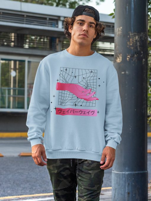 Vaporwave Japanese Kanji Art Unisex Sweatshirt