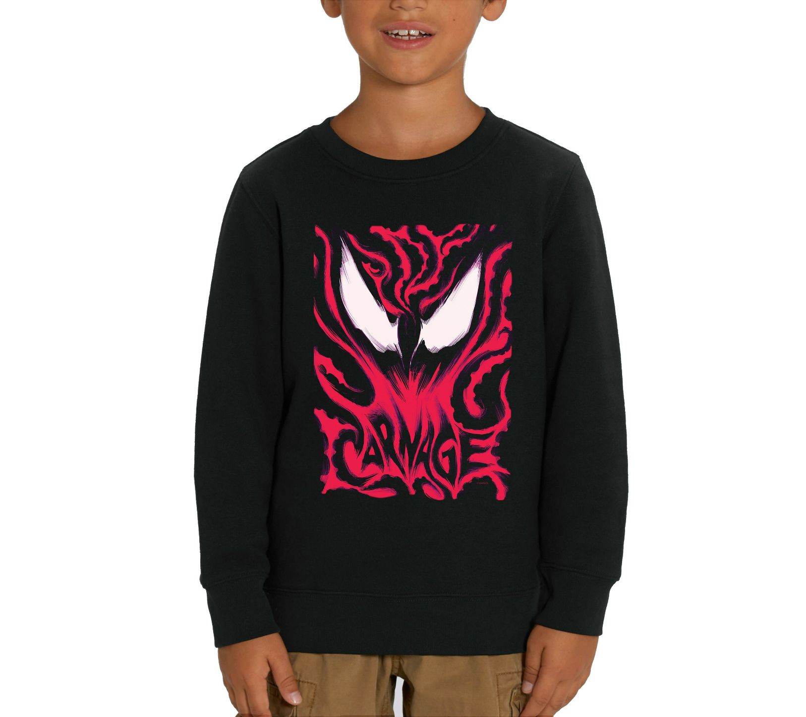 Venom Carnage Childrens Unisex Black Sweatshirt Venom Carnage Childrens Unisex Black Sweatshirt