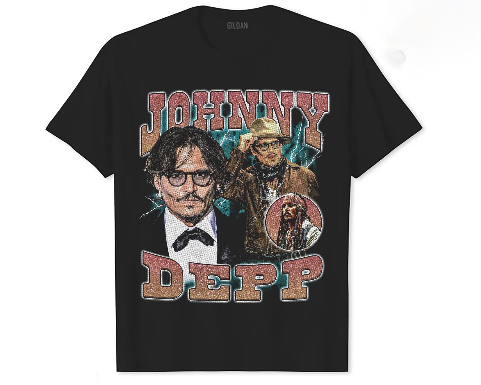 Vintage 90s 80s Johnny Depp Unisex T-Shirt Vintage 90s 80s Johnny Depp Unisex T-Shirt
