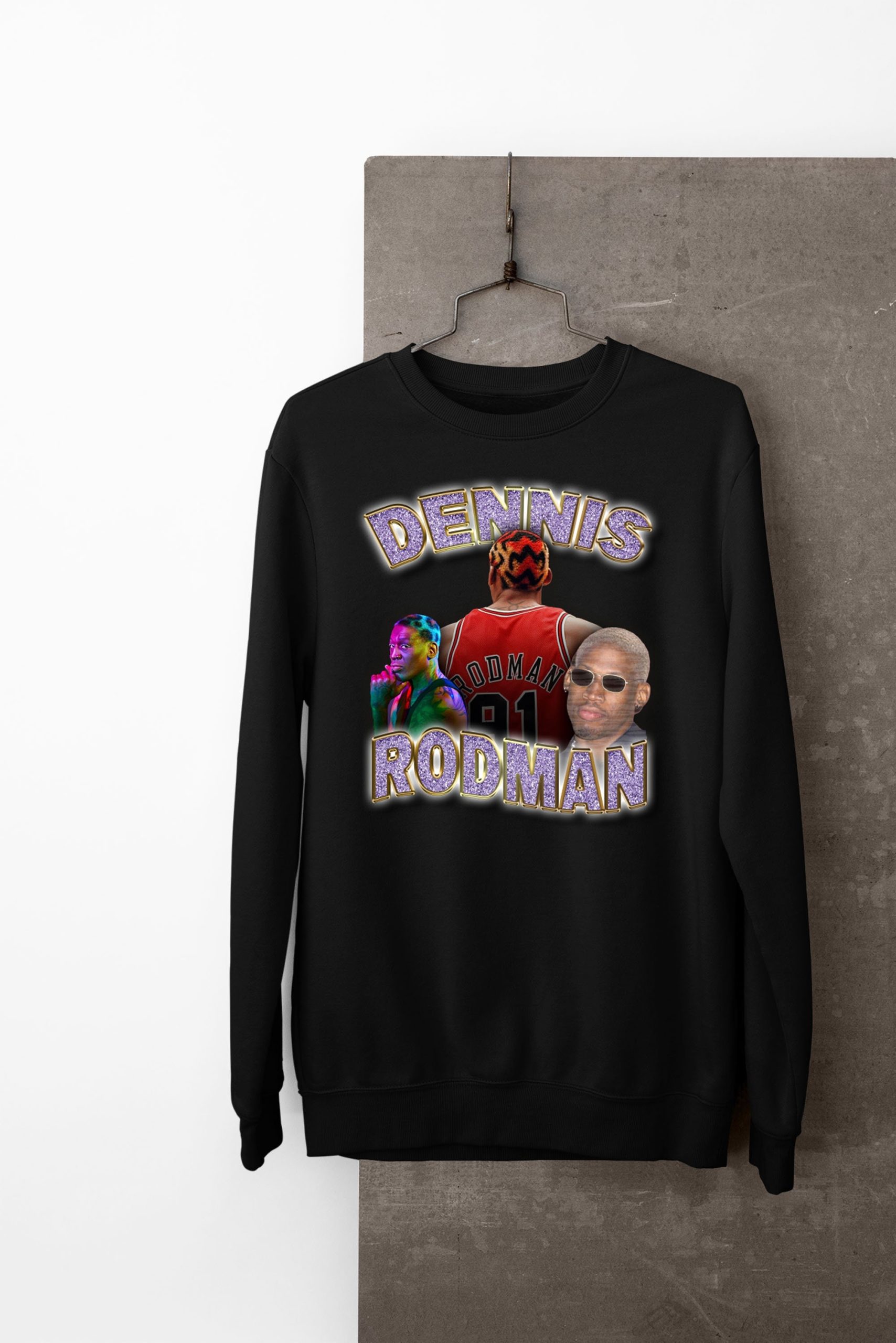 Vintage Art Dennis Rodman Unisex Sweatshirt Vintage Art Dennis Rodman Unisex Sweatshirt