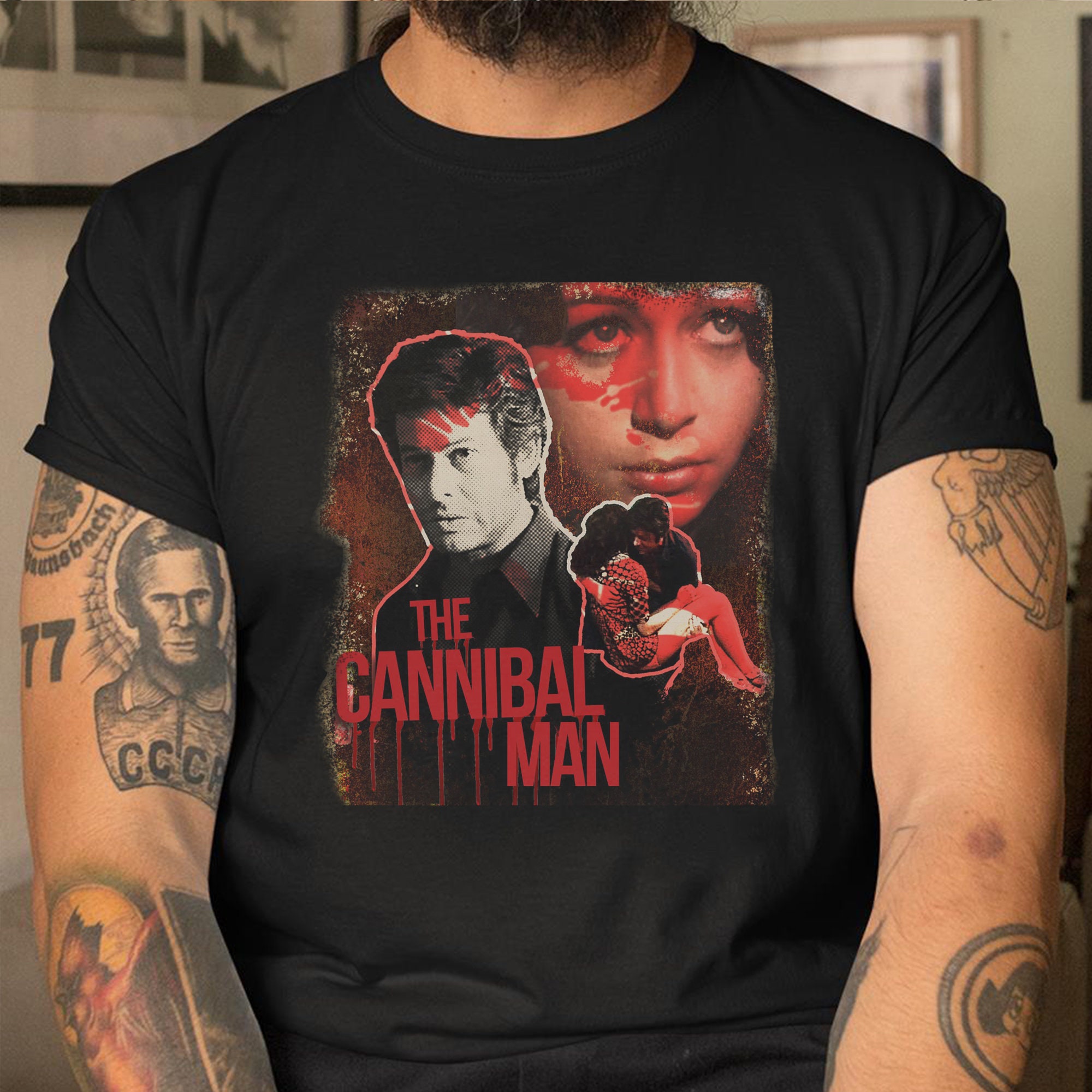 Vintage Art The Cannibal Man New Movie Unisex T-Shirt Vintage Art The Cannibal Man New Movie Unisex T-Shirt