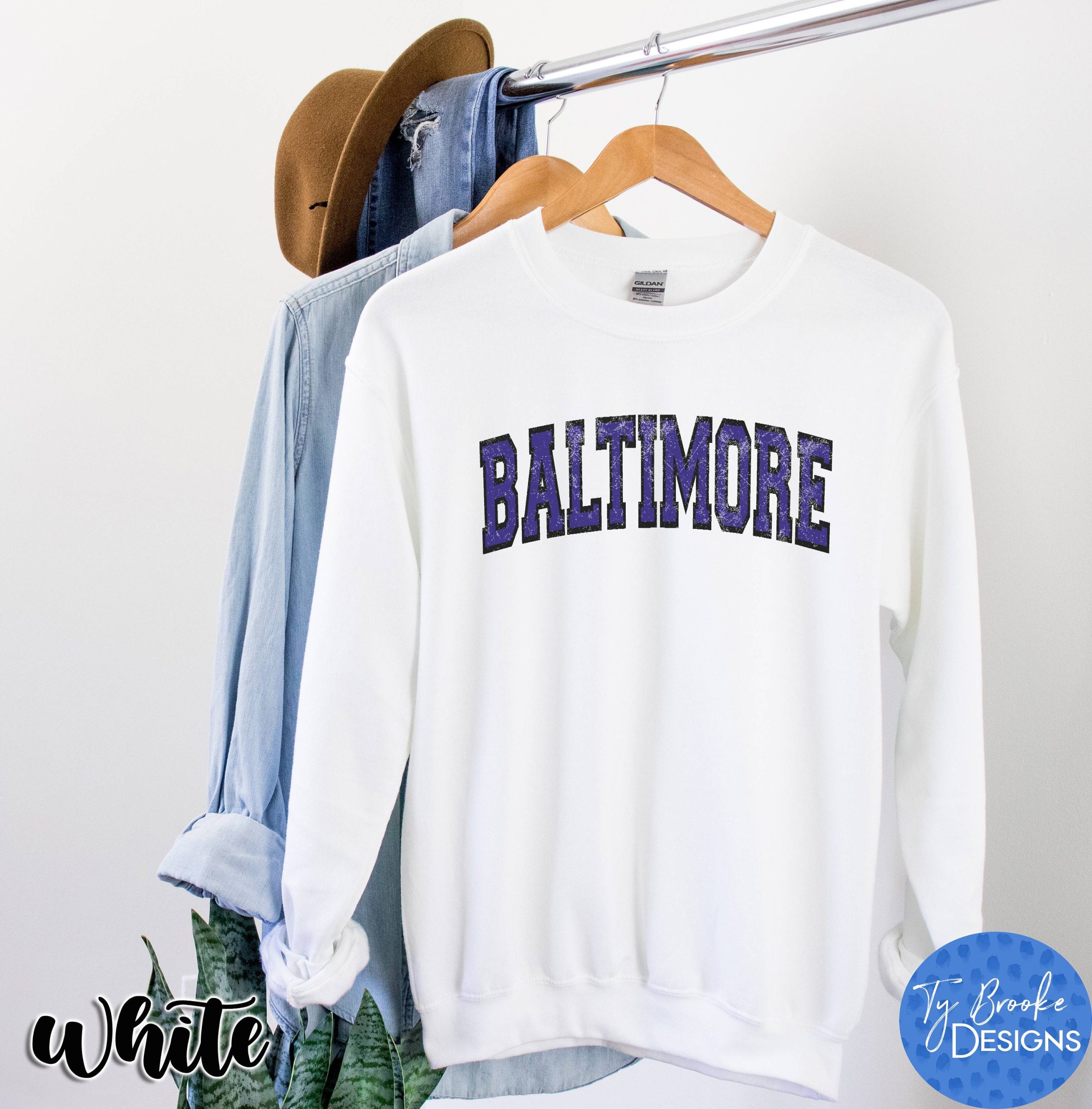 Vintage Baltimore Football Unisex Sweatshirt Vintage Baltimore Football Unisex Sweatshirt