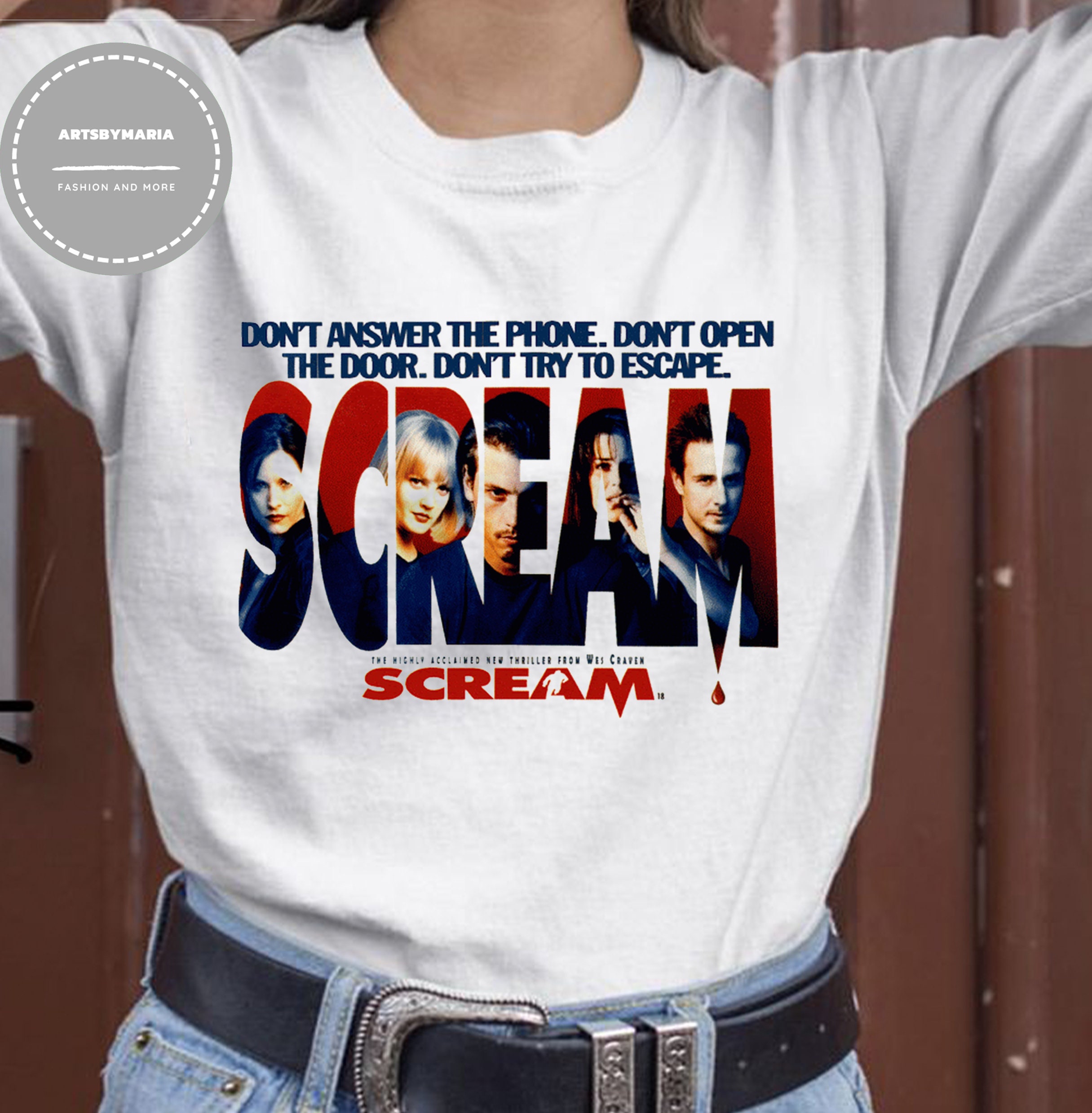 Vintage Horror Ghost Face 2022 Scream Movies Unisex T-Shirt Vintage Horror Ghost Face 2022 Scream Movies Unisex T-Shirt
