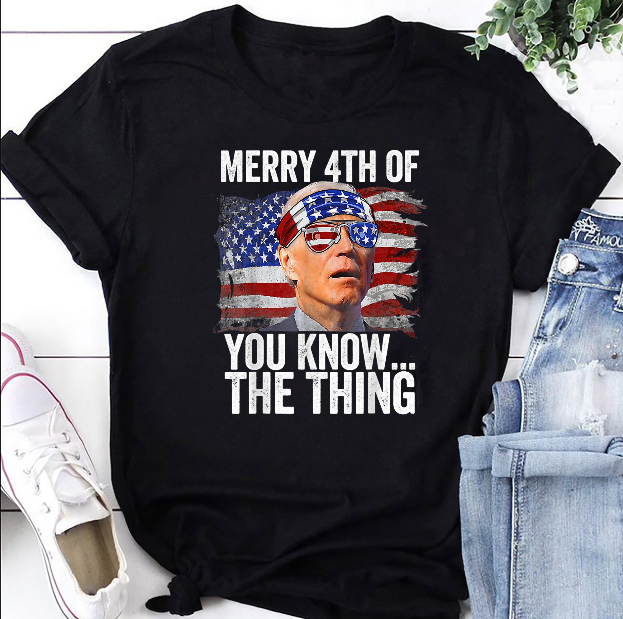 Vintage Merry 4th Of You Know The Thing Funny Biden Unisex T-Shirt Vintage Merry 4th Of You Know The Thing Funny Biden Unisex T-Shirt
