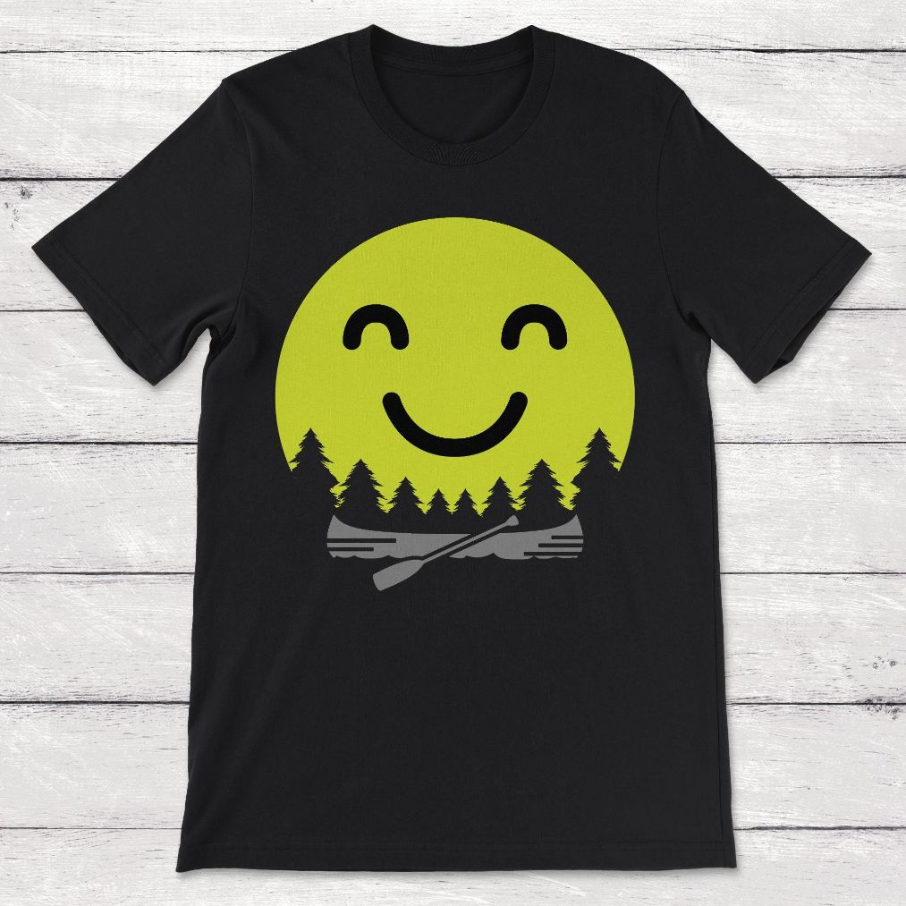 Vintage Sunrise Retro Sunset Smiley Face Canoe Unisex T-Shirt Vintage Sunrise Retro Sunset Smiley Face Canoe Unisex T-Shirt
