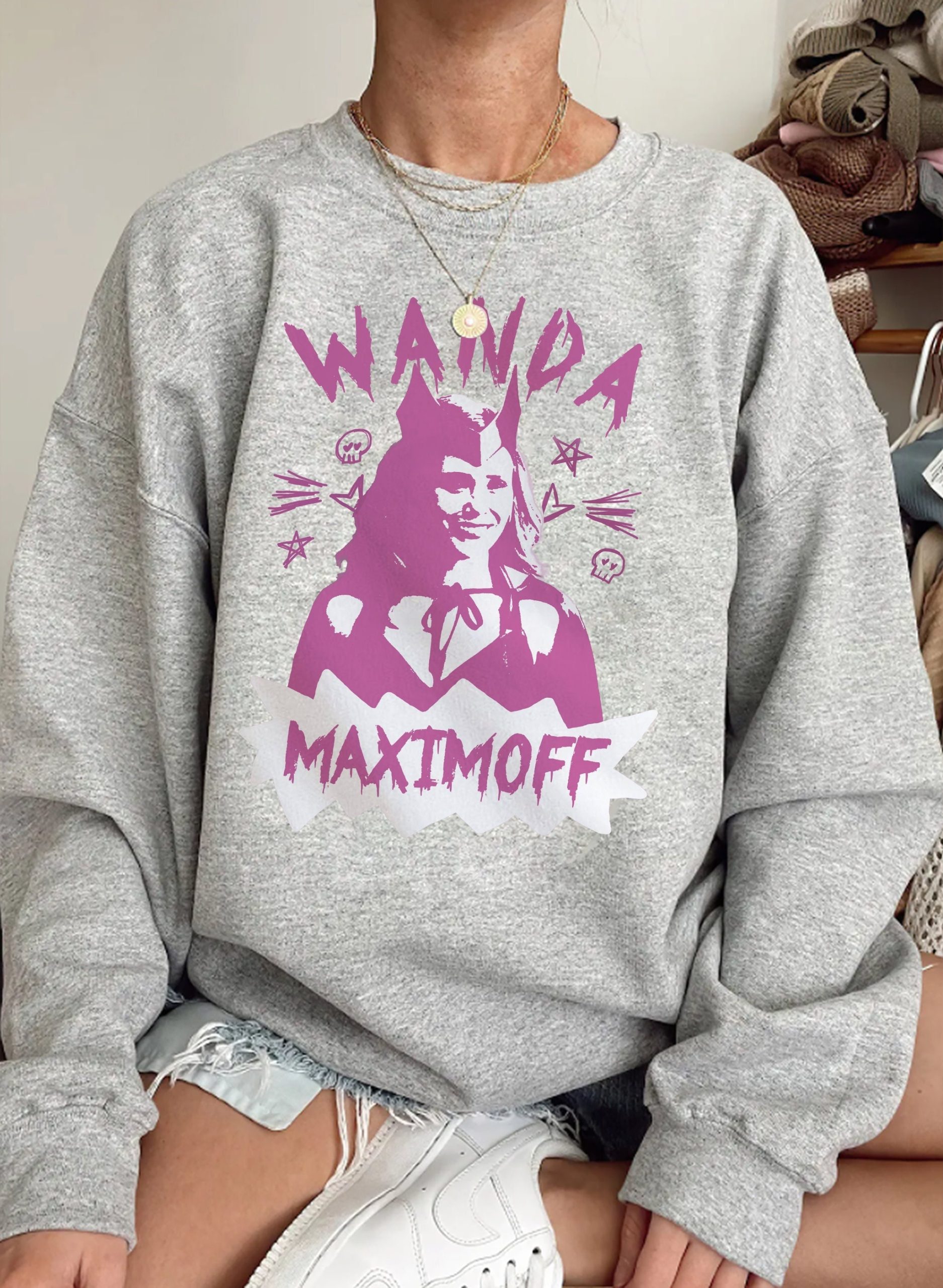 Wanda 1989 Scarlet Witch Multiverse Of Madness 2022 Unisex Sweatshirt Wanda 1989 Scarlet Witch Multiverse Of Madness 2022 Unisex Sweatshirt