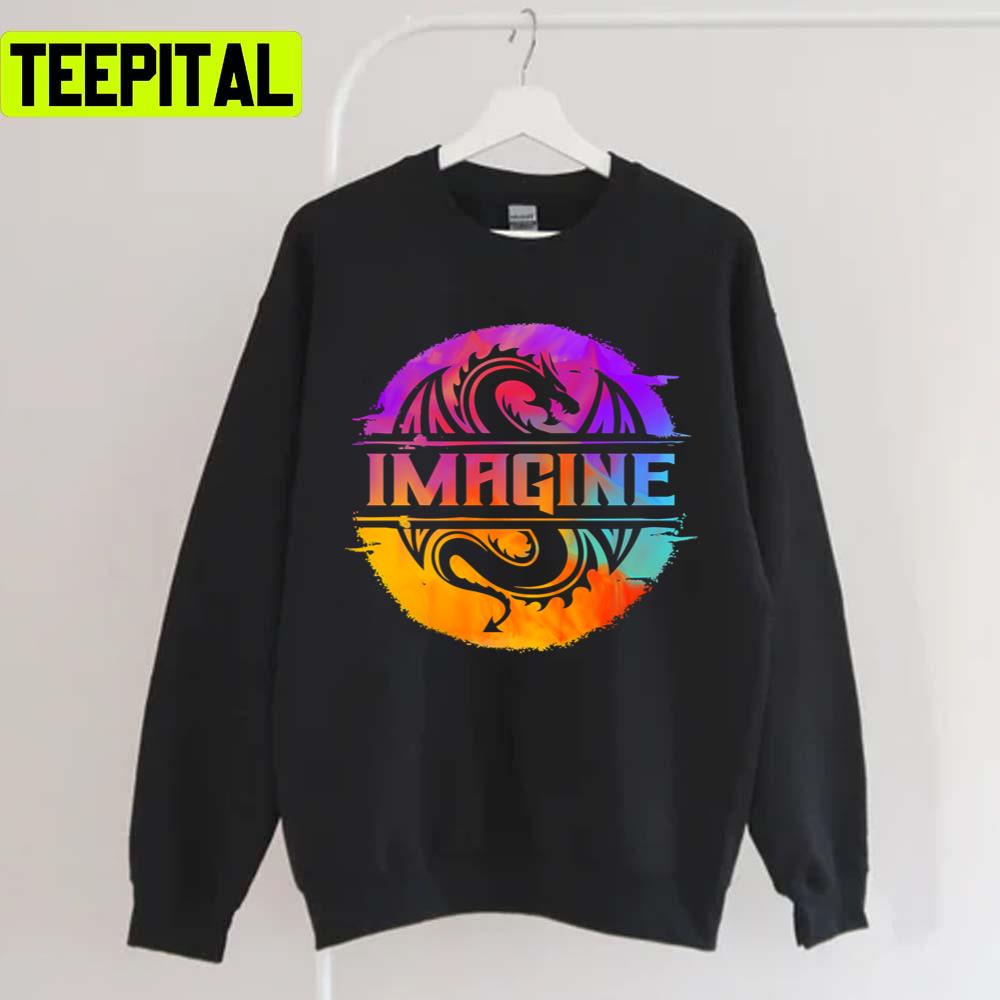 Watercolour Graphic Dragon Imagine Dragon Unisex T-Shirt Watercolour Graphic Dragon Imagine Dragon Unisex T-Shirt