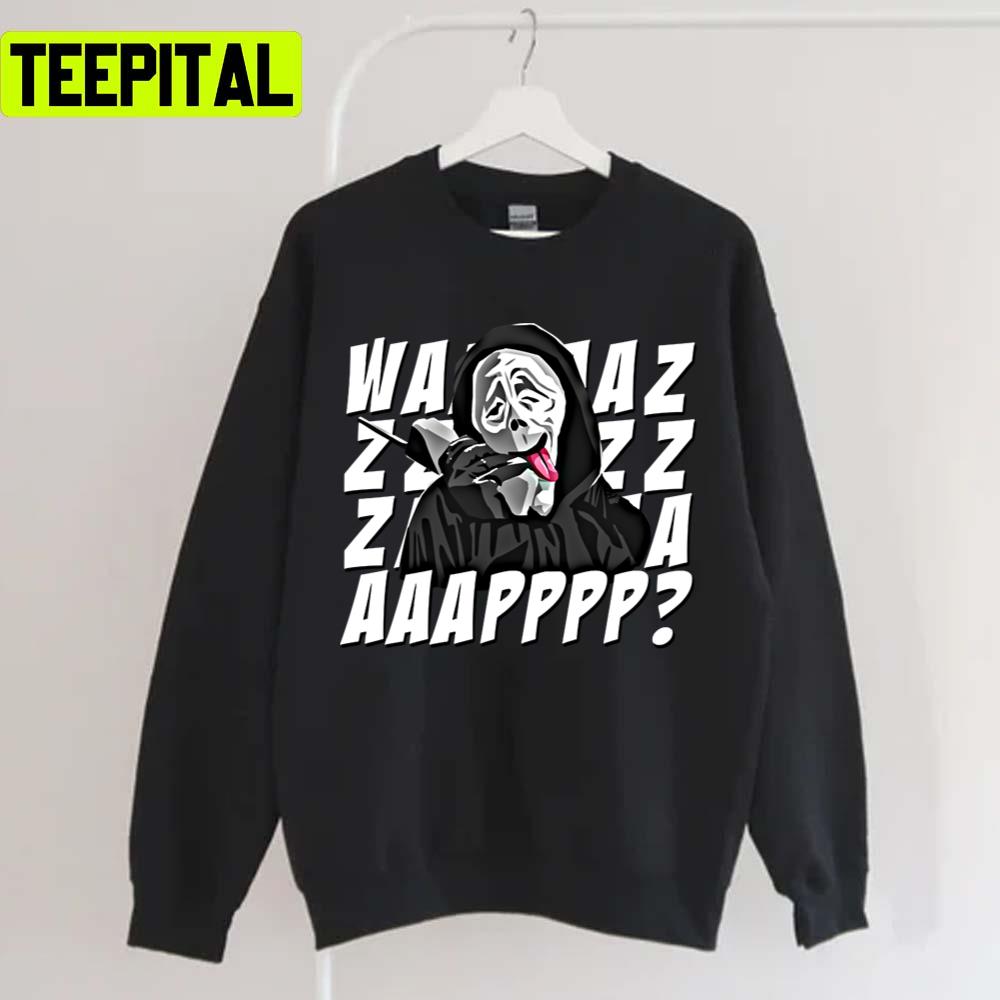Wazzzaapp Ghostface Scream Design Unisex T-Shirt Wazzzaapp Ghostface Scream Design Unisex T-Shirt