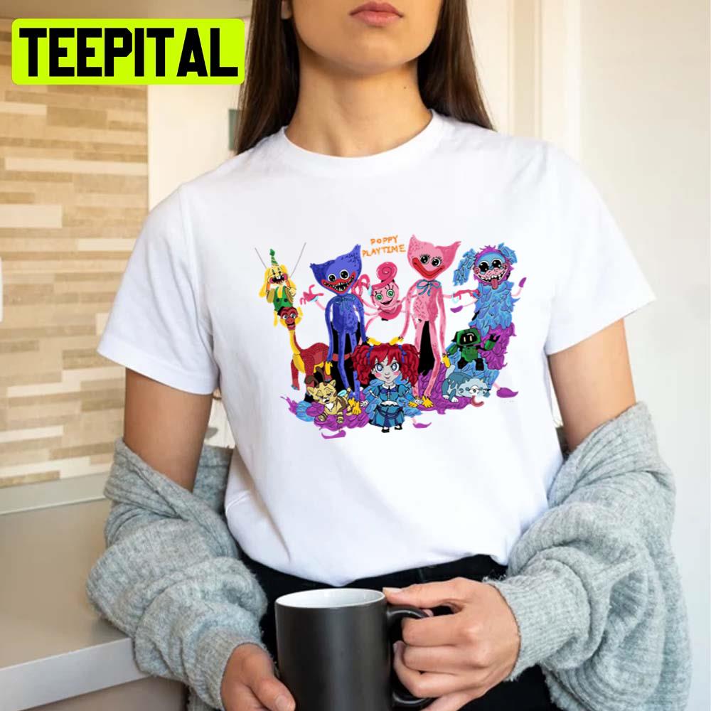 We Are Family Poppy Playtime Mommy Long Legs Unisex T-Shirt We Are Family Poppy Playtime Mommy Long Legs Unisex T-Shirt