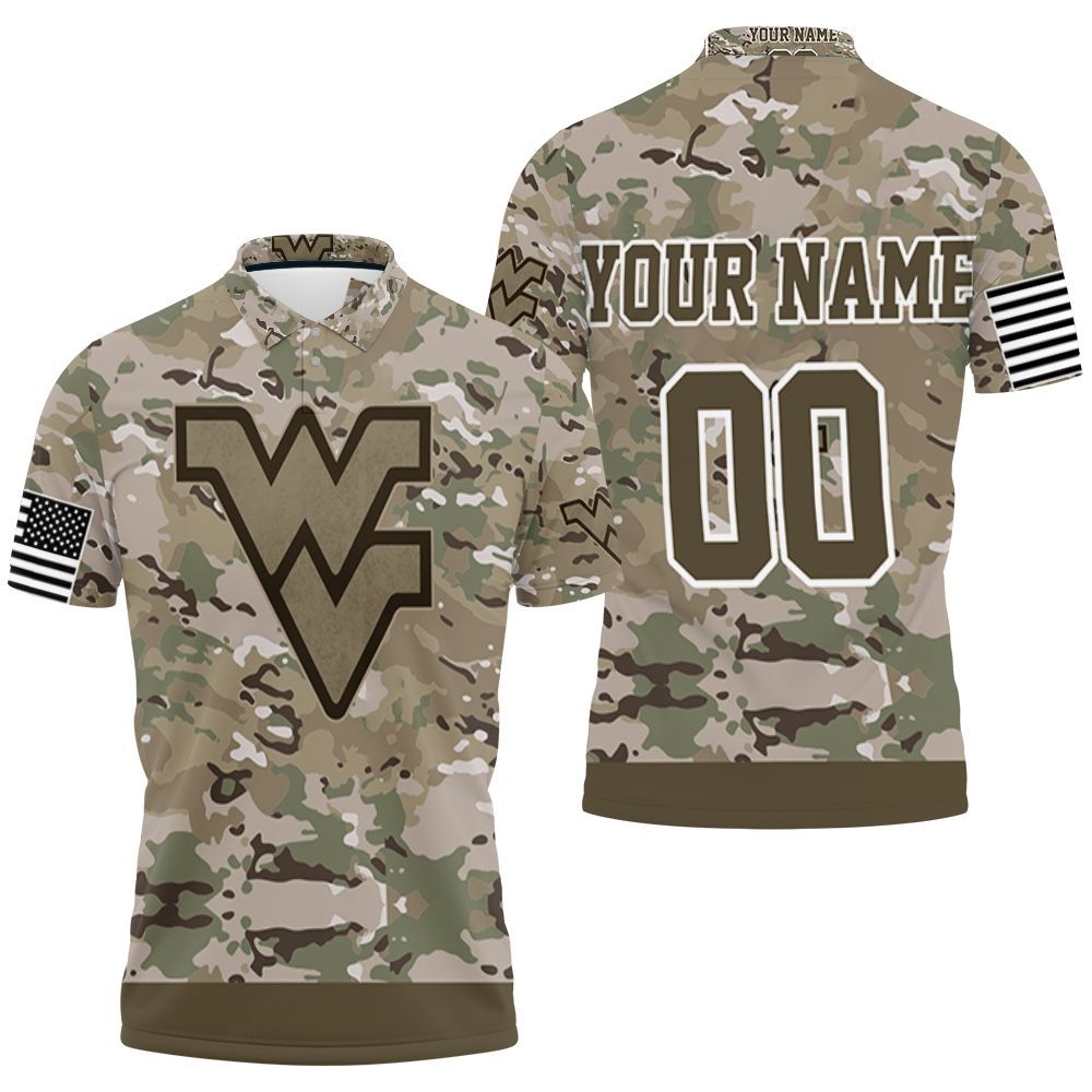 West Virginia Mountaineers Camouflage Veteran 3d Personalized Polo Shirt All Over Print Shirt 3d T-shirt West Virginia Mountaineers Camouflage Veteran 3d Personalized Polo Shirt All Over Print Shirt 3d T-shirt