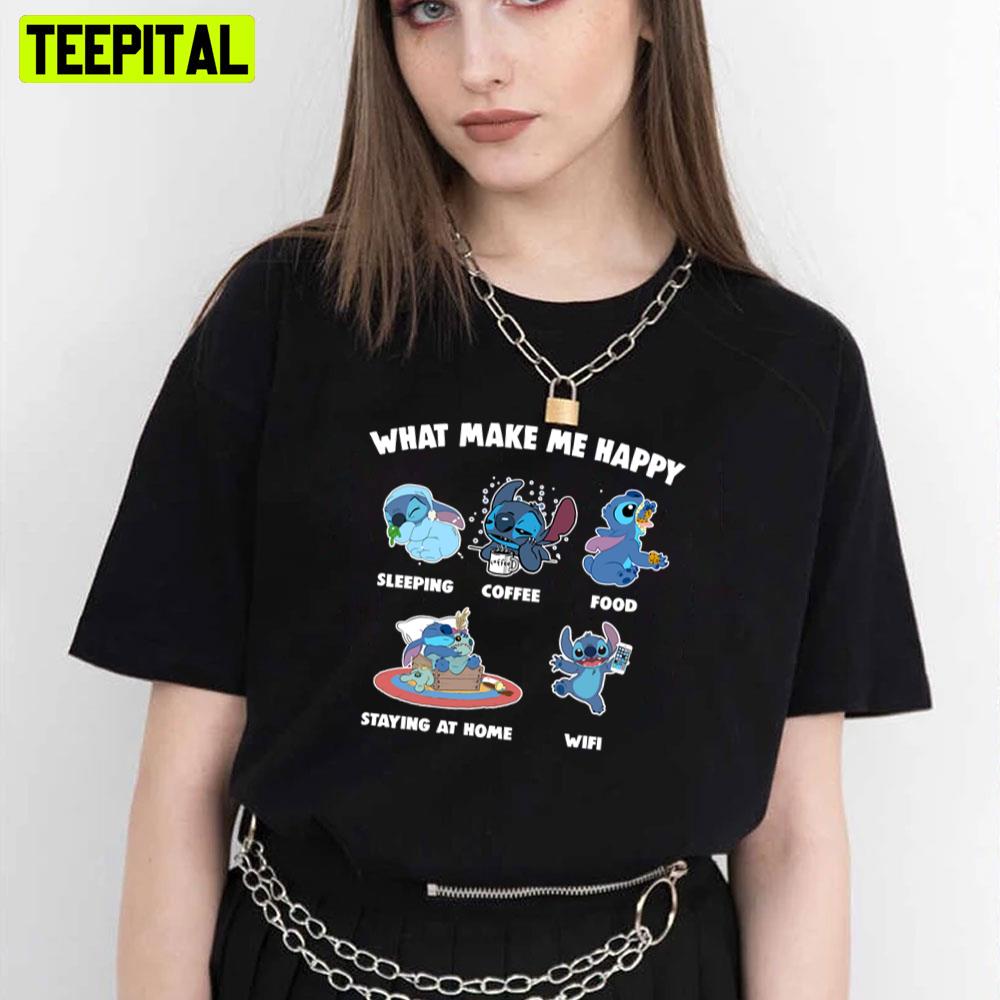 What Makes Me Happy Stitch Unisex T-Shirt What Makes Me Happy Stitch Unisex T-Shirt