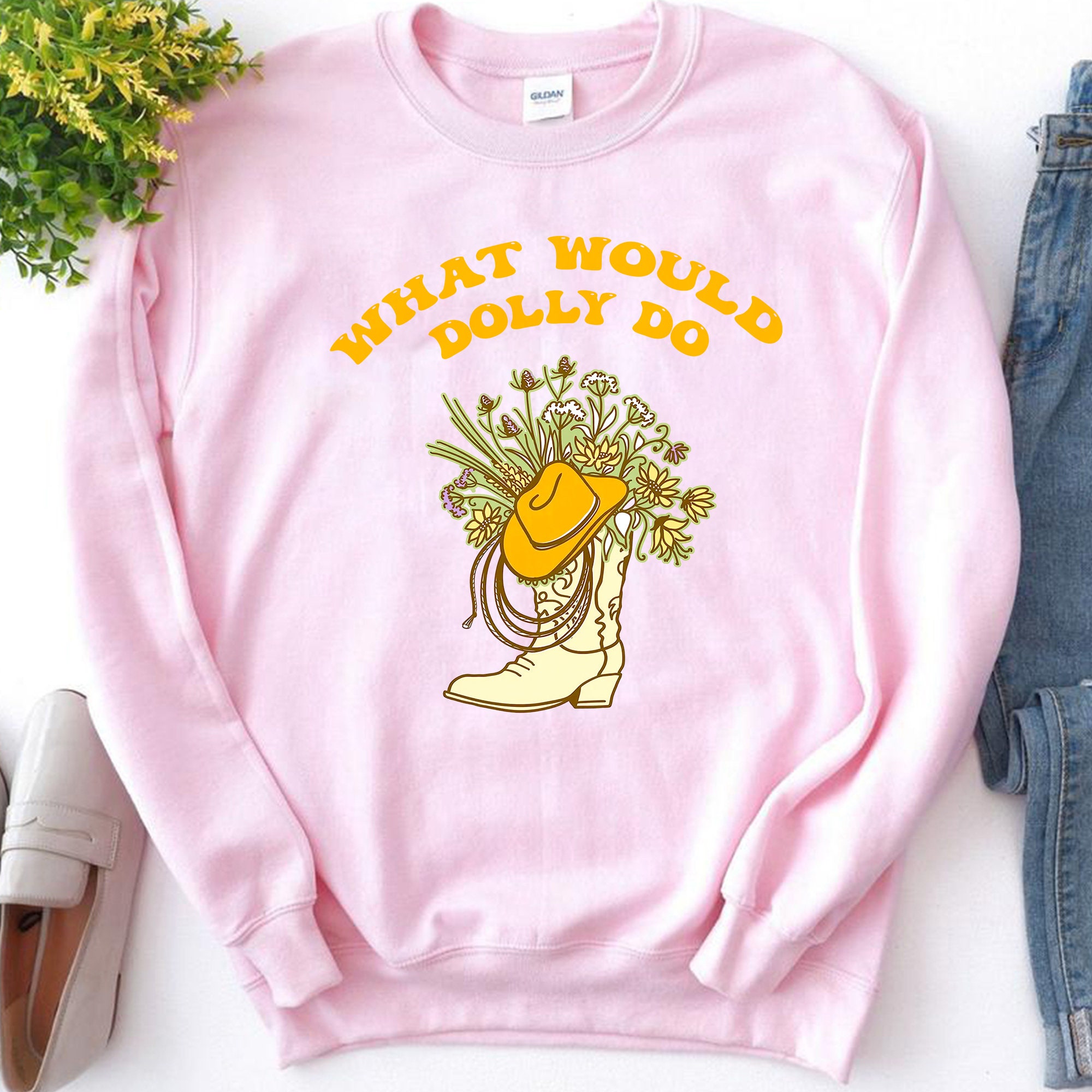 What Would Dolly Do Country Music Unisex Sweatshirt What Would Dolly Do Country Music Unisex Sweatshirt