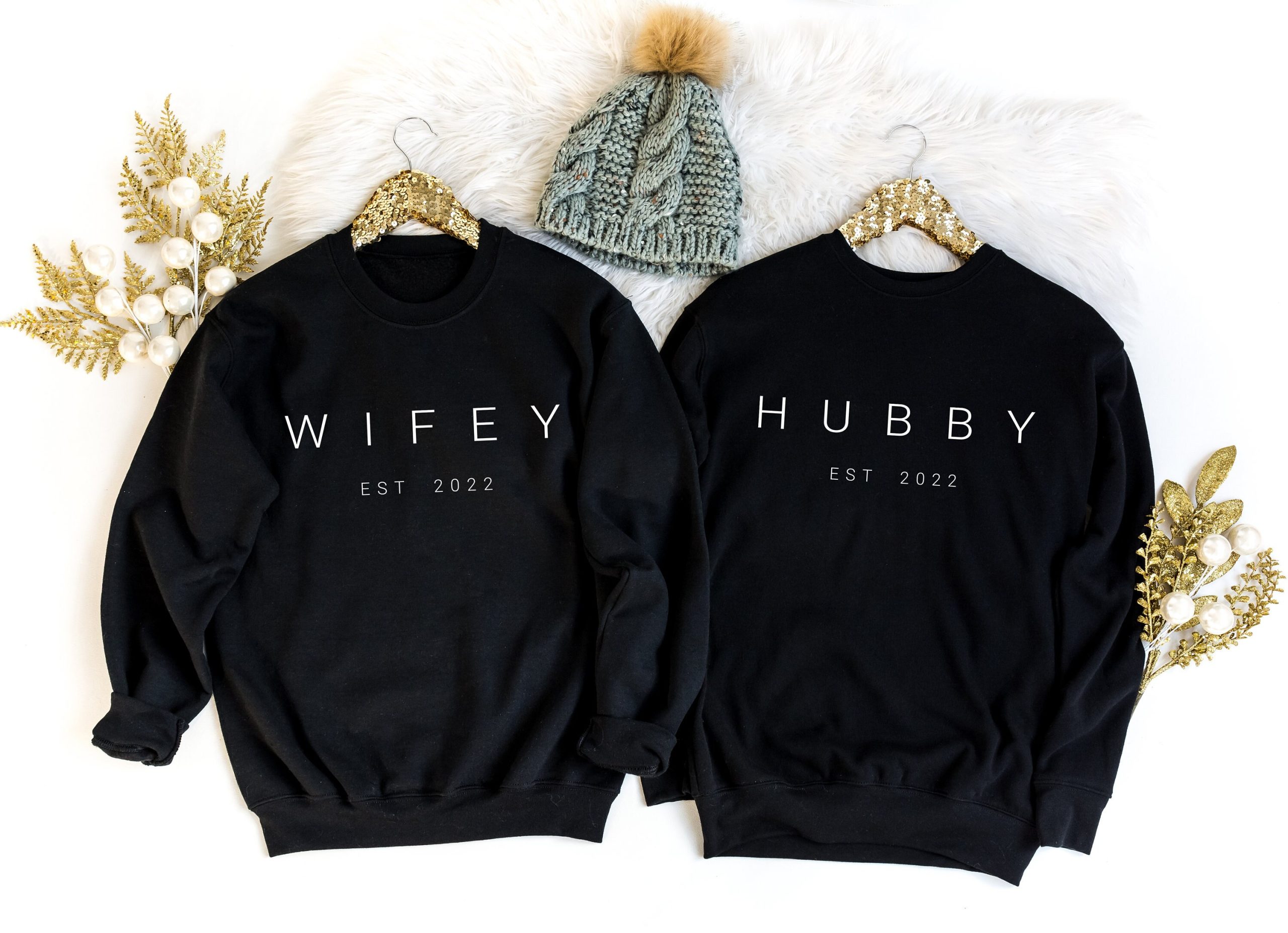 Wifey Est 2022 Classic Art Unisex Sweatshirt Wifey Est 2022 Classic Art Unisex Sweatshirt