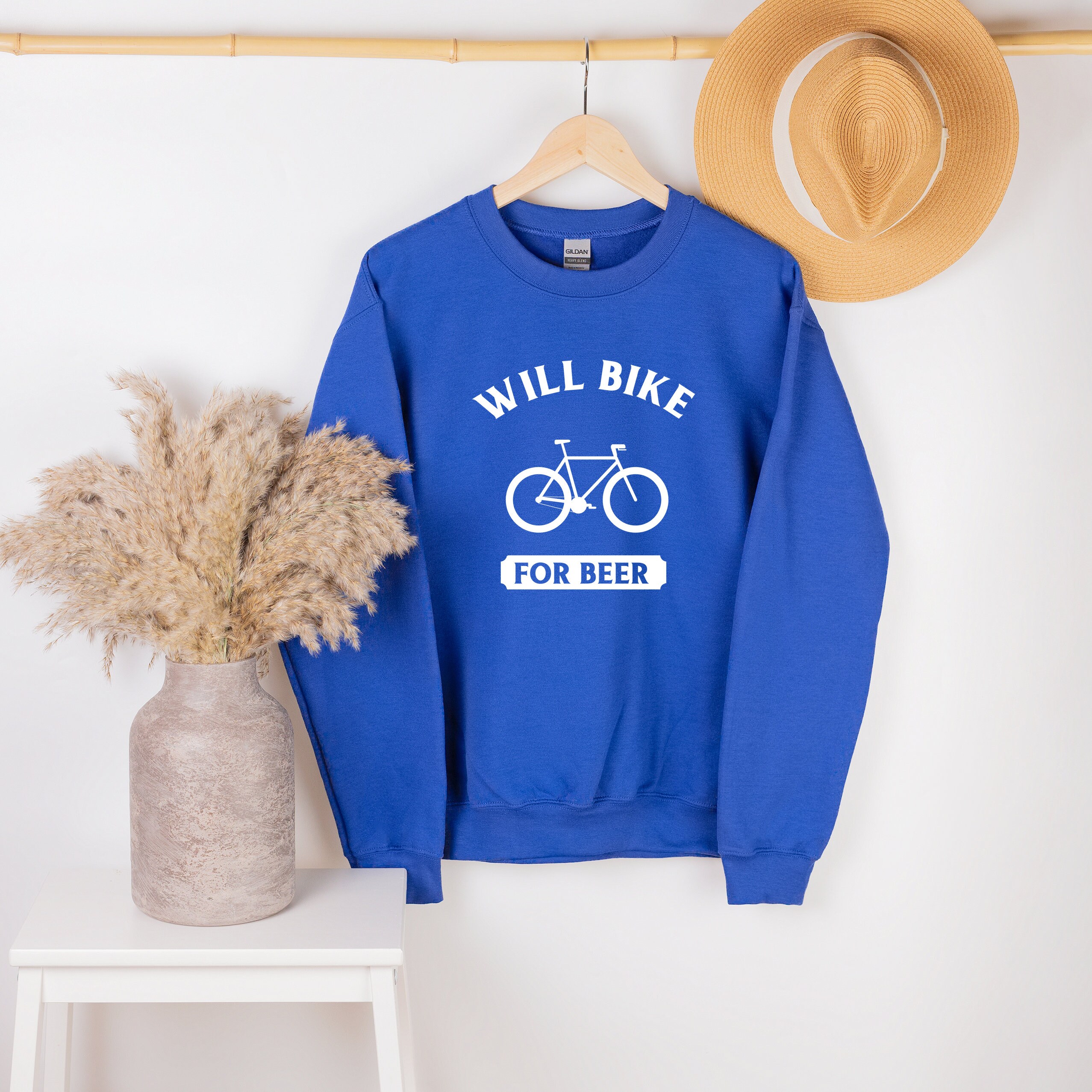 Will Bike For Beer Unisex Sweatshirt Will Bike For Beer Unisex Sweatshirt