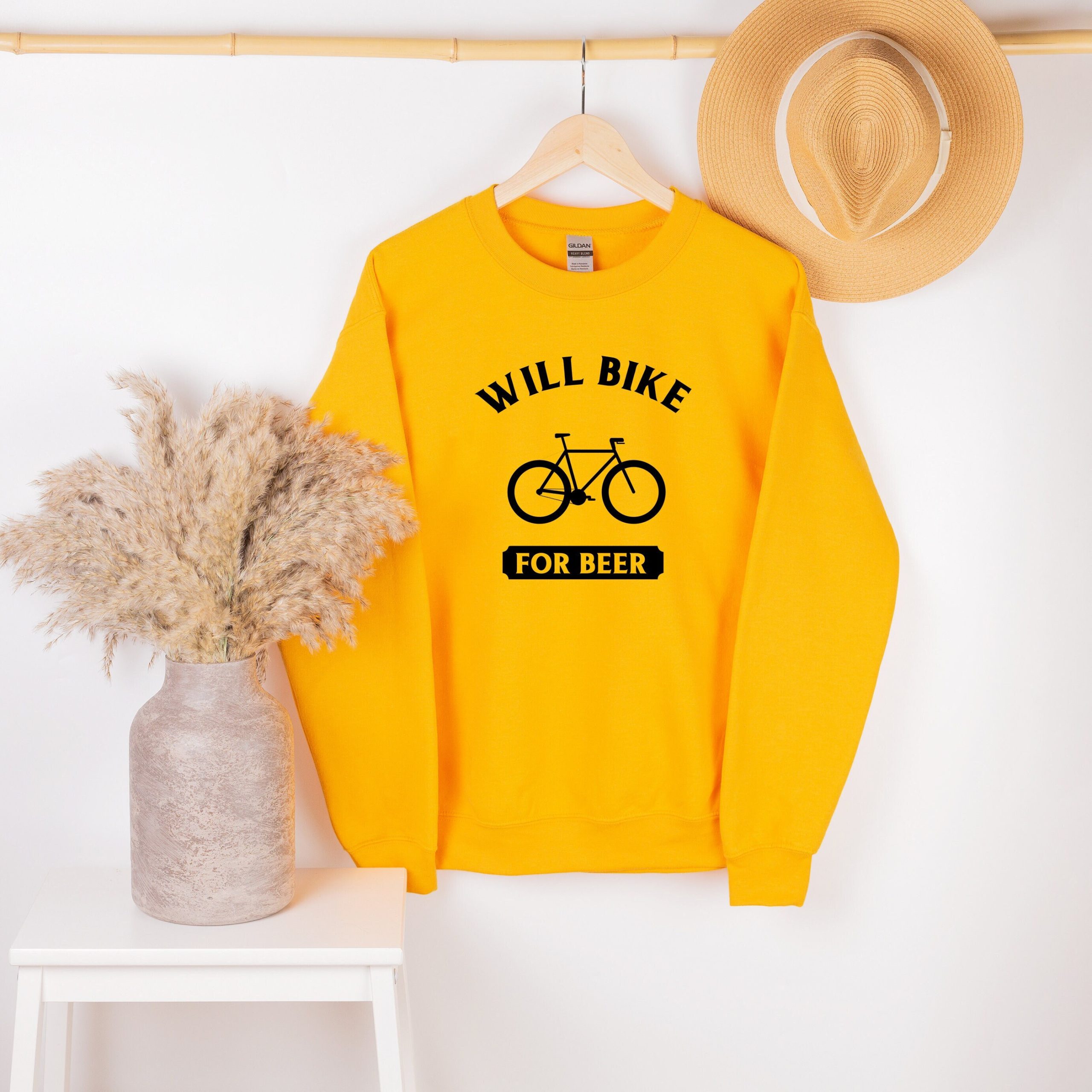 Will Bike For Beer Unisex Sweatshirt Will Bike For Beer Unisex Sweatshirt