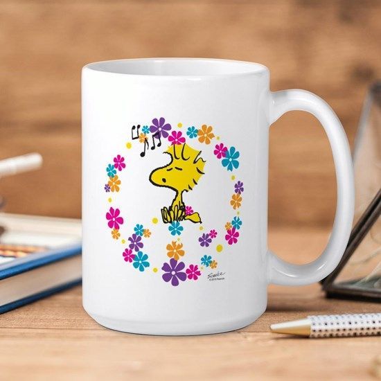 Woodstock Cartoon Peanuts Love Music And Flowers Premium Sublime Ceramic Coffee Mug White Woodstock Cartoon Peanuts Love Music And Flowers Premium Sublime Ceramic Coffee Mug White