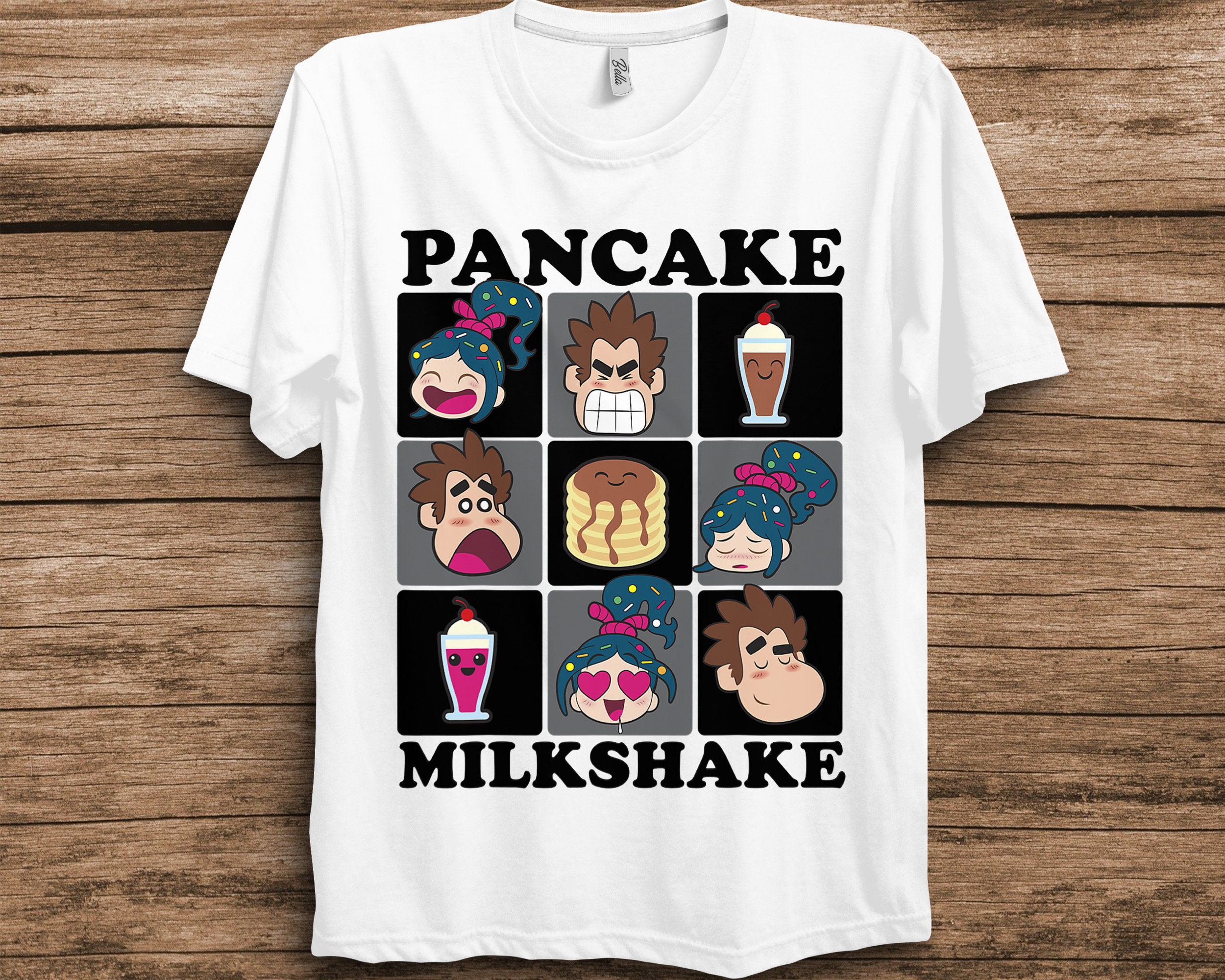 Wreck It Ralph 2 Pancake Grid Graphic Disney Unisex T-Shirt Wreck It Ralph 2 Pancake Grid Graphic Disney Unisex T-Shirt