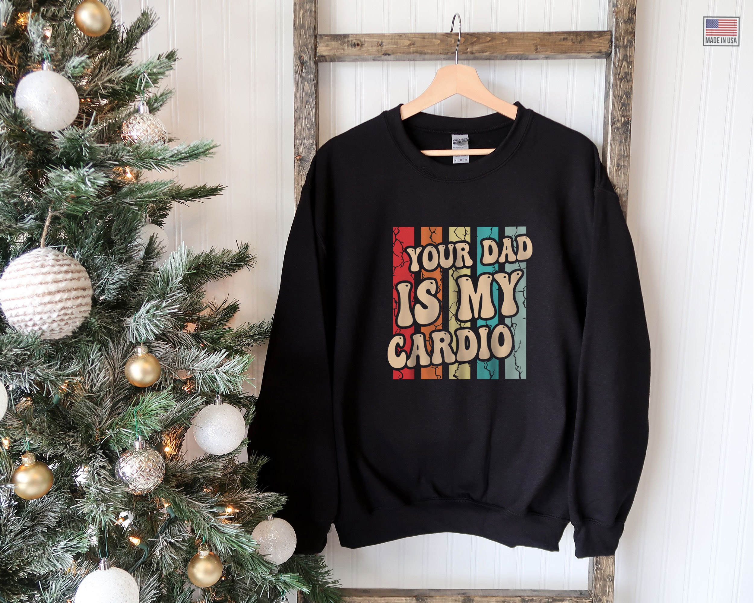 Your Dad Is My Cardio Funny Workout Fitness Vintage Fathers Day Unisex T-Shirt Your Dad Is My Cardio Funny Workout Fitness Vintage Fathers Day Unisex T-Shirt