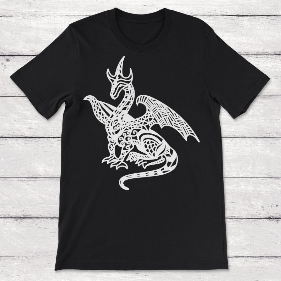 Zentangle Dragon Unisex T-Shirt Zentangle Dragon Unisex T-Shirt