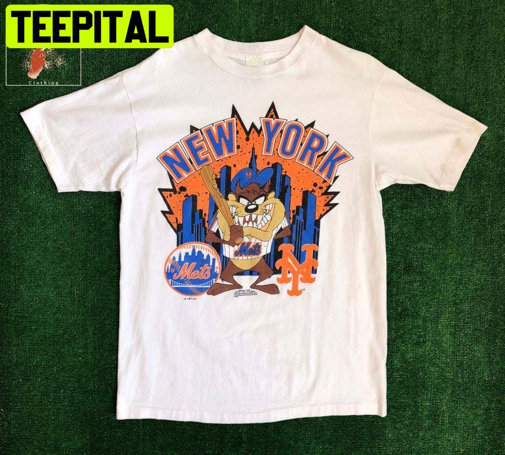 1992 New York Mets X Looney Tunes Taz Mlb Unisex T-Shirt 1992 New York Mets X Looney Tunes Taz Mlb Unisex T-Shirt
