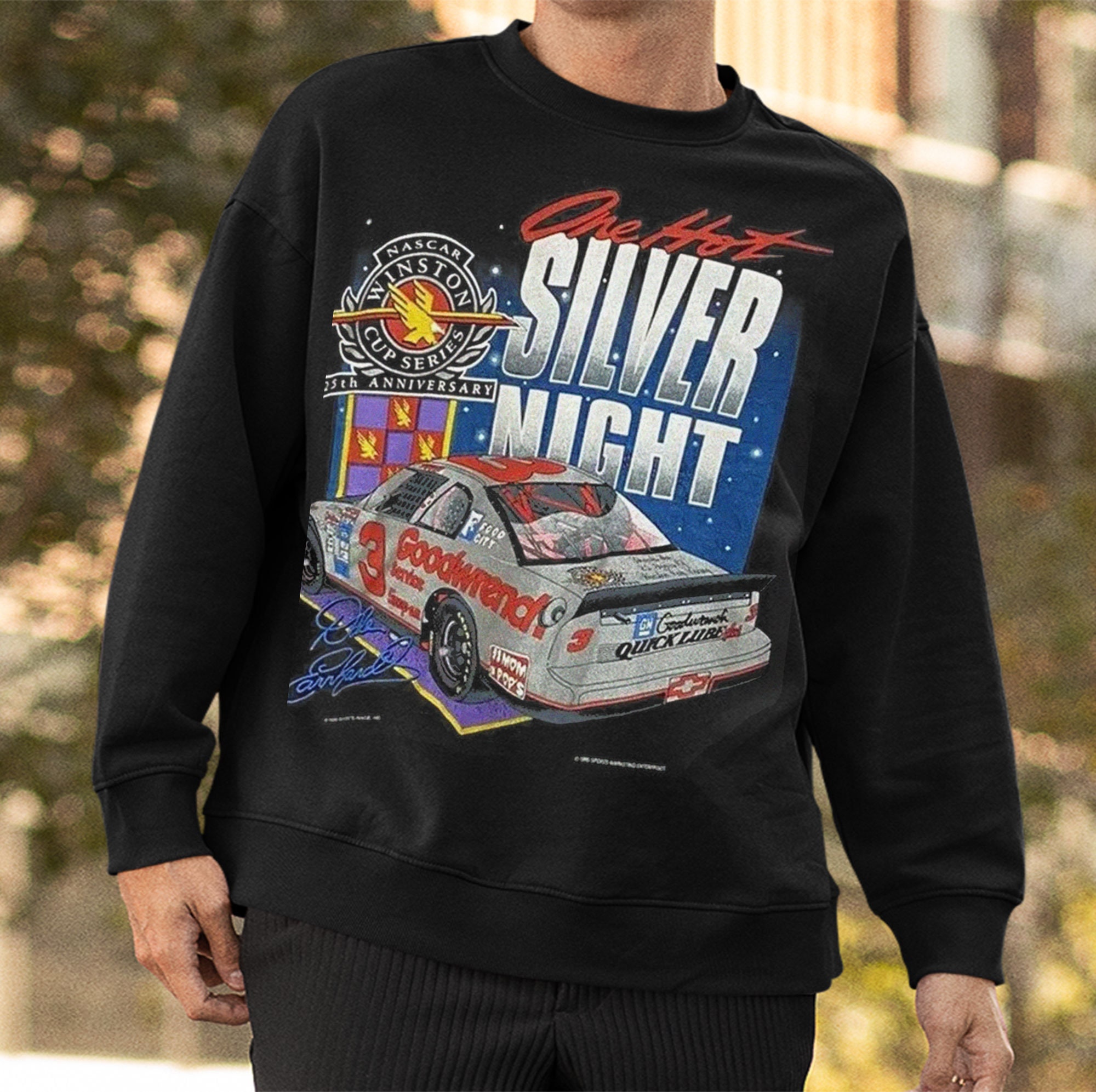 3 Dale Earnhardt One Hot Silver Night Fan Racer Goodwrench Nascar Racing Formula 1 F1 Shirt 3 Dale Earnhardt One Hot Silver Night Fan Racer Goodwrench Nascar Racing Formula 1 F1 Shirt
