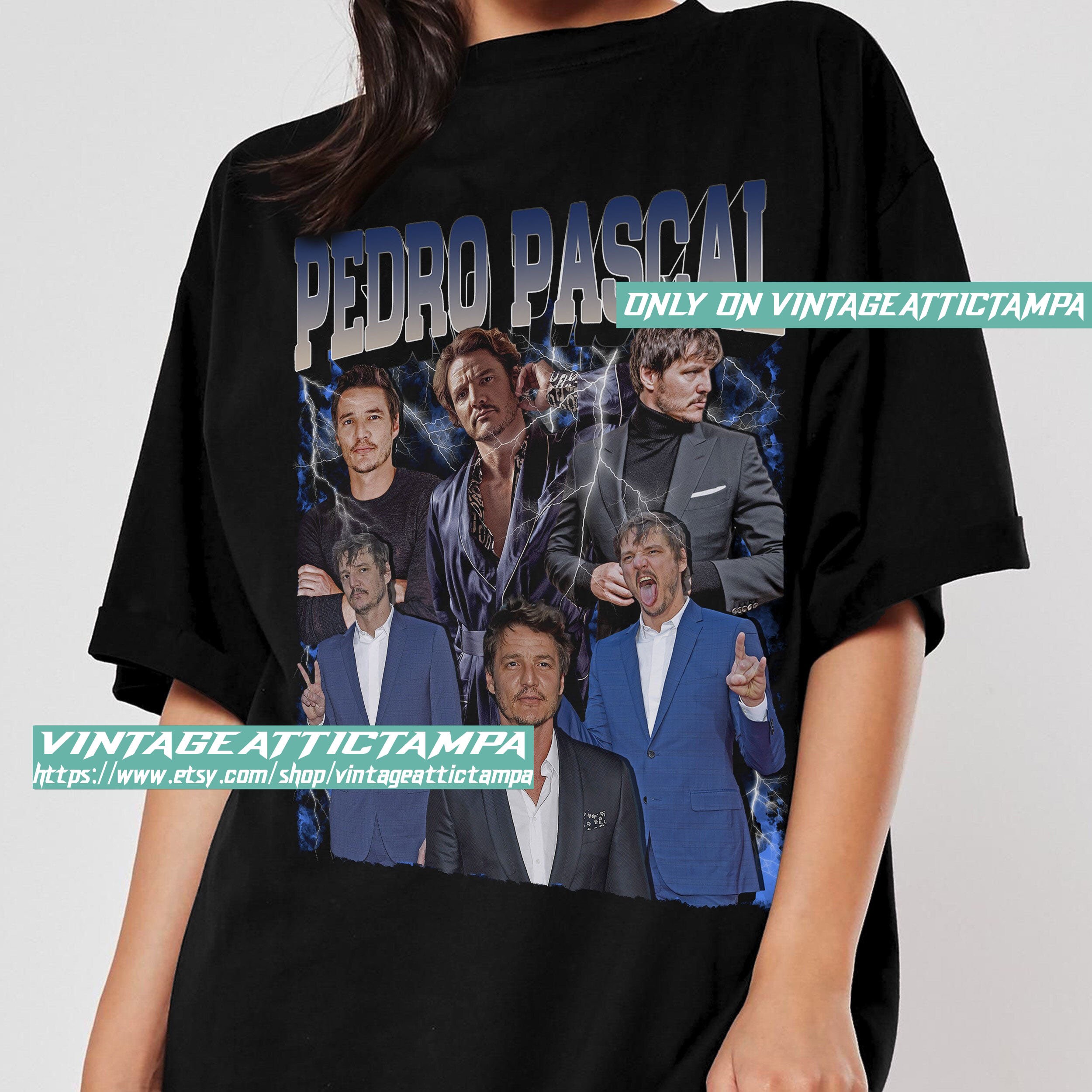 80's Vintage Art Pedro Pascal American Actor Movie Unisex T-Shirt 80's Vintage Art Pedro Pascal American Actor Movie Unisex T-Shirt