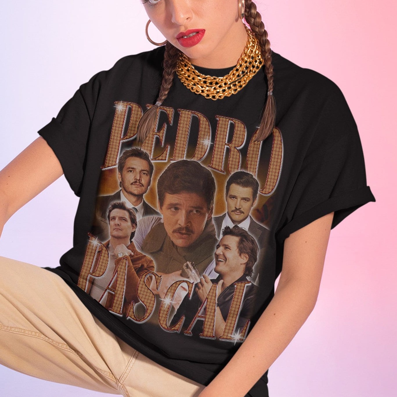 80's Vintage Art Pedro Pascal Unisex T-Shirt 80's Vintage Art Pedro Pascal Unisex T-Shirt
