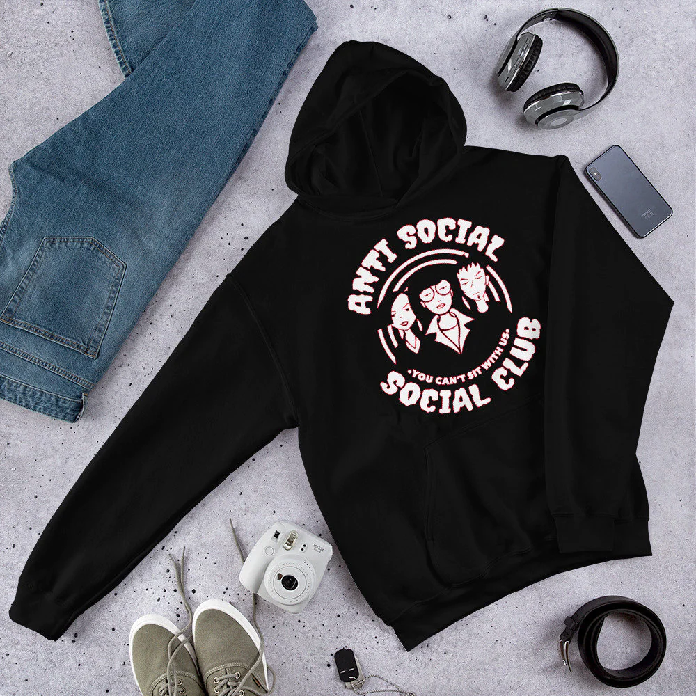 90s Anti Social Club You Can't Sit With Us Unisex Hoodie 90s Anti Social Club You Can't Sit With Us Unisex Hoodie